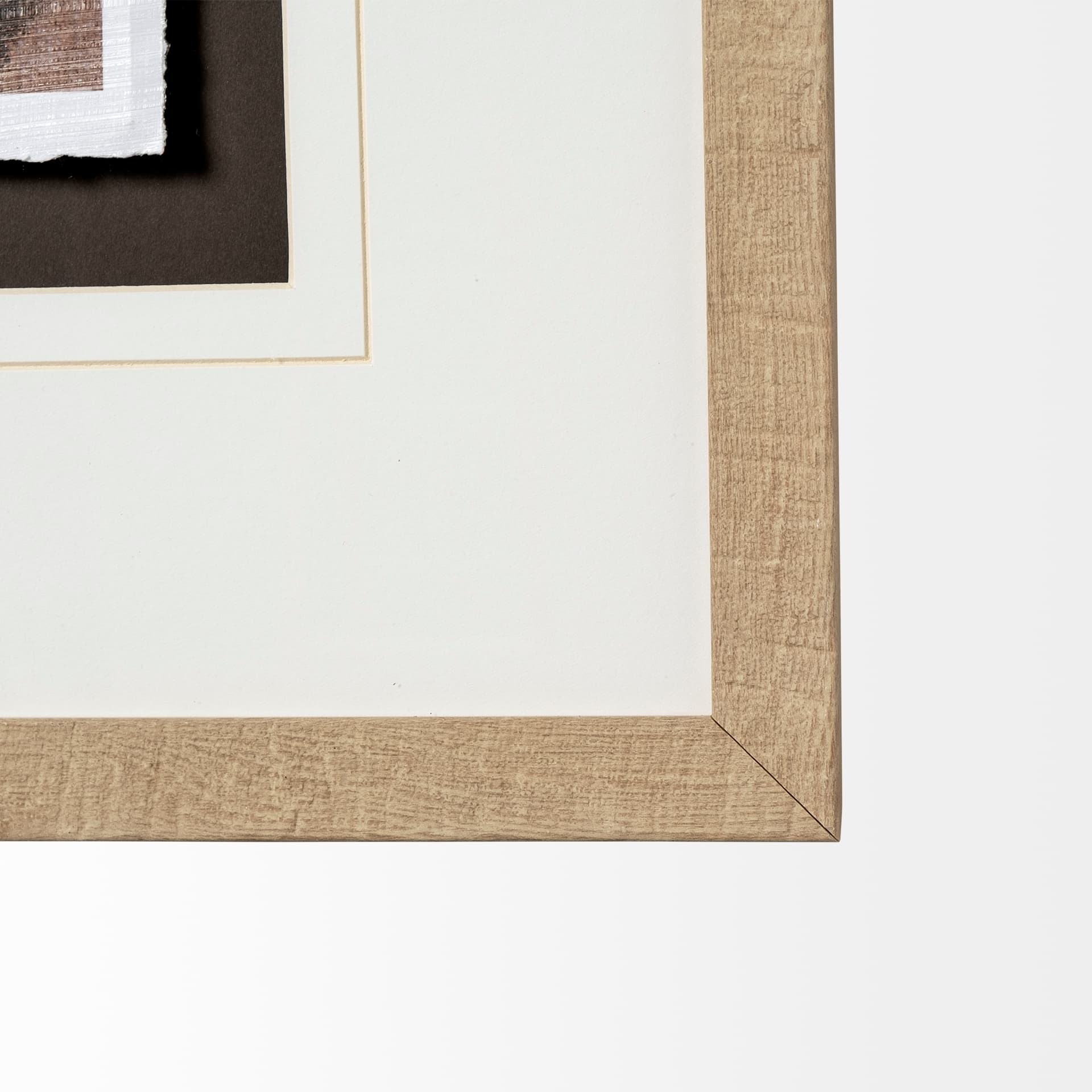 Silent Snow II by Jonathan Klassen a Hand Embellished Textured Framed Art Print Matted under Glass — product photograph