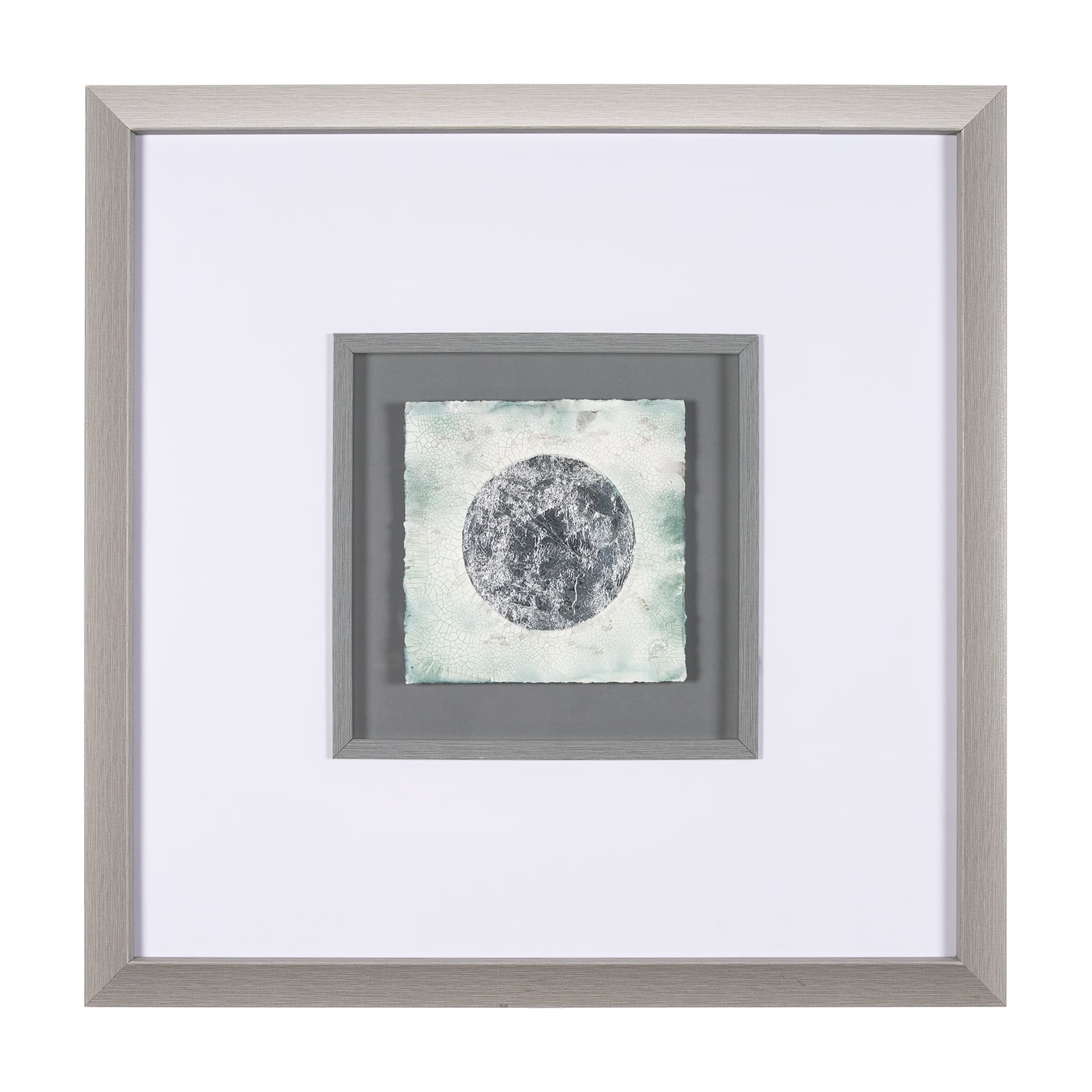 Platinum Moona by Studio M a handmade Original Framed Artwork under Glass — product photograph