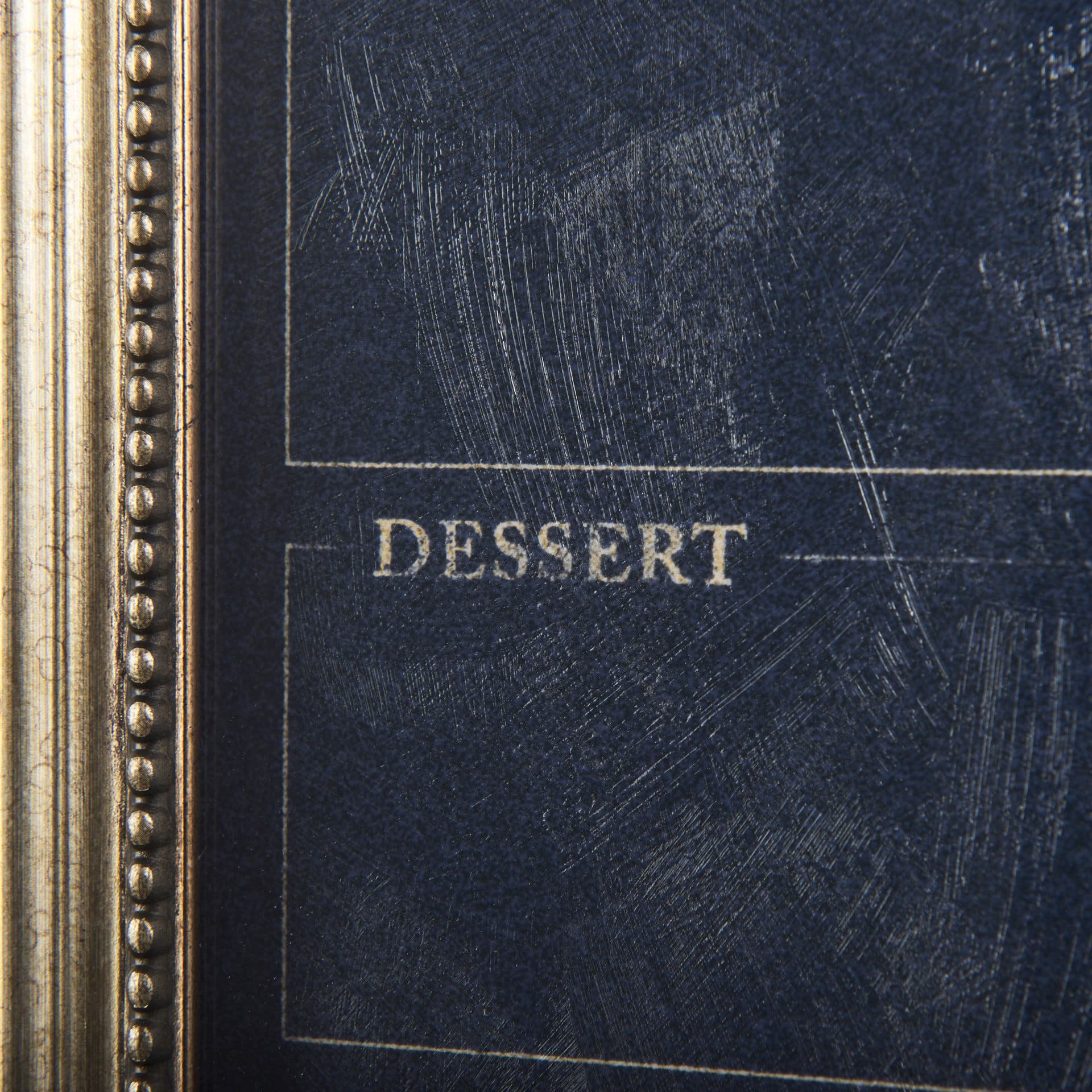 MENU II by Mercana Studio a Hand Embellished Textured Framed Art Print Matted under Glass — product photograph