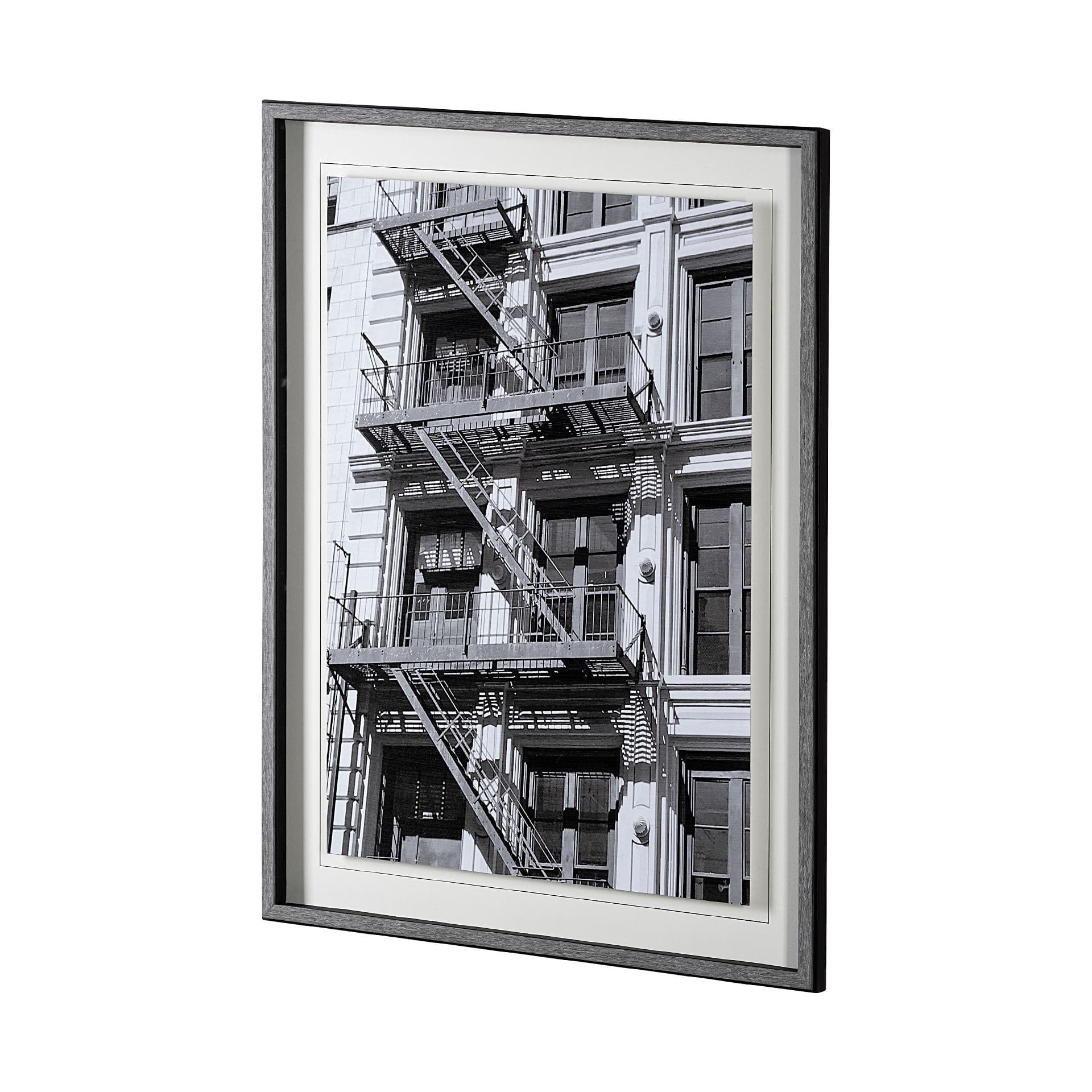 New York Fire Escape by Susan Vizary Photoy Hand Embelished Framed Photo Art Print Matted under Glas — product photograph
