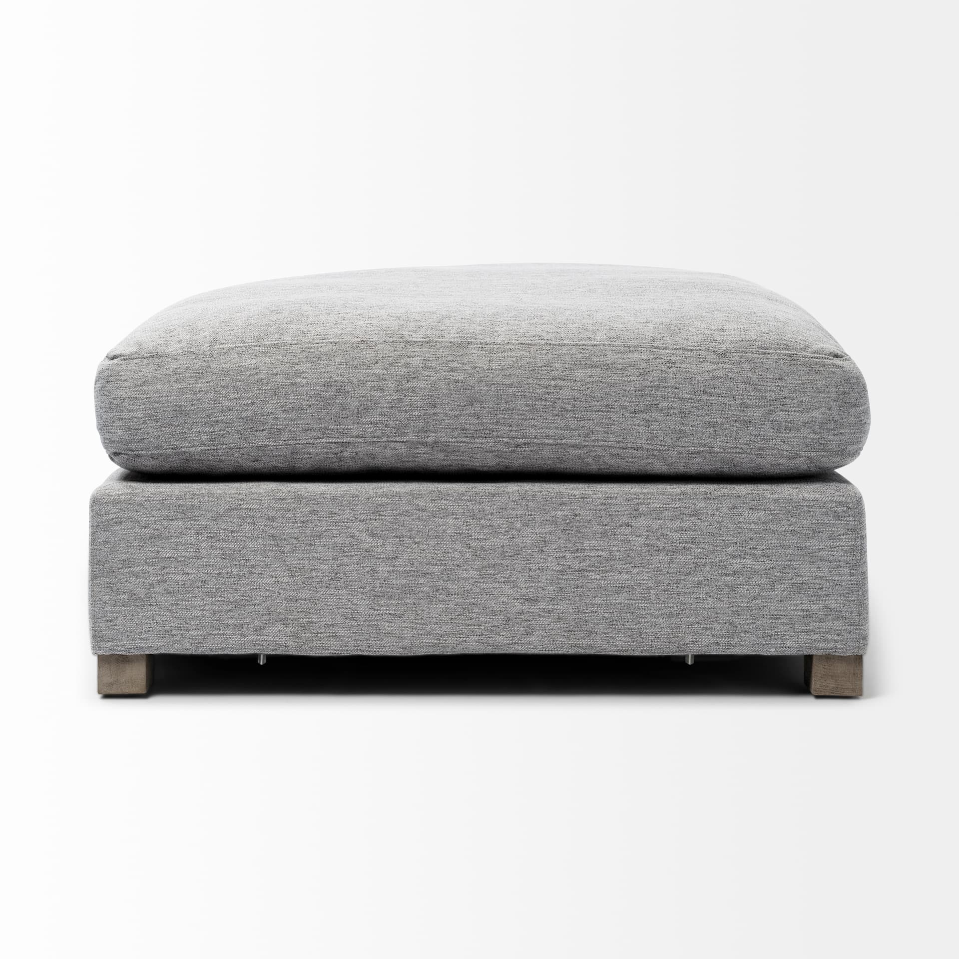 Valence 38.6L x 38.6W x 17.7H Castlerock Gray Full Size Ottoman Sectional Piece — product photograph
