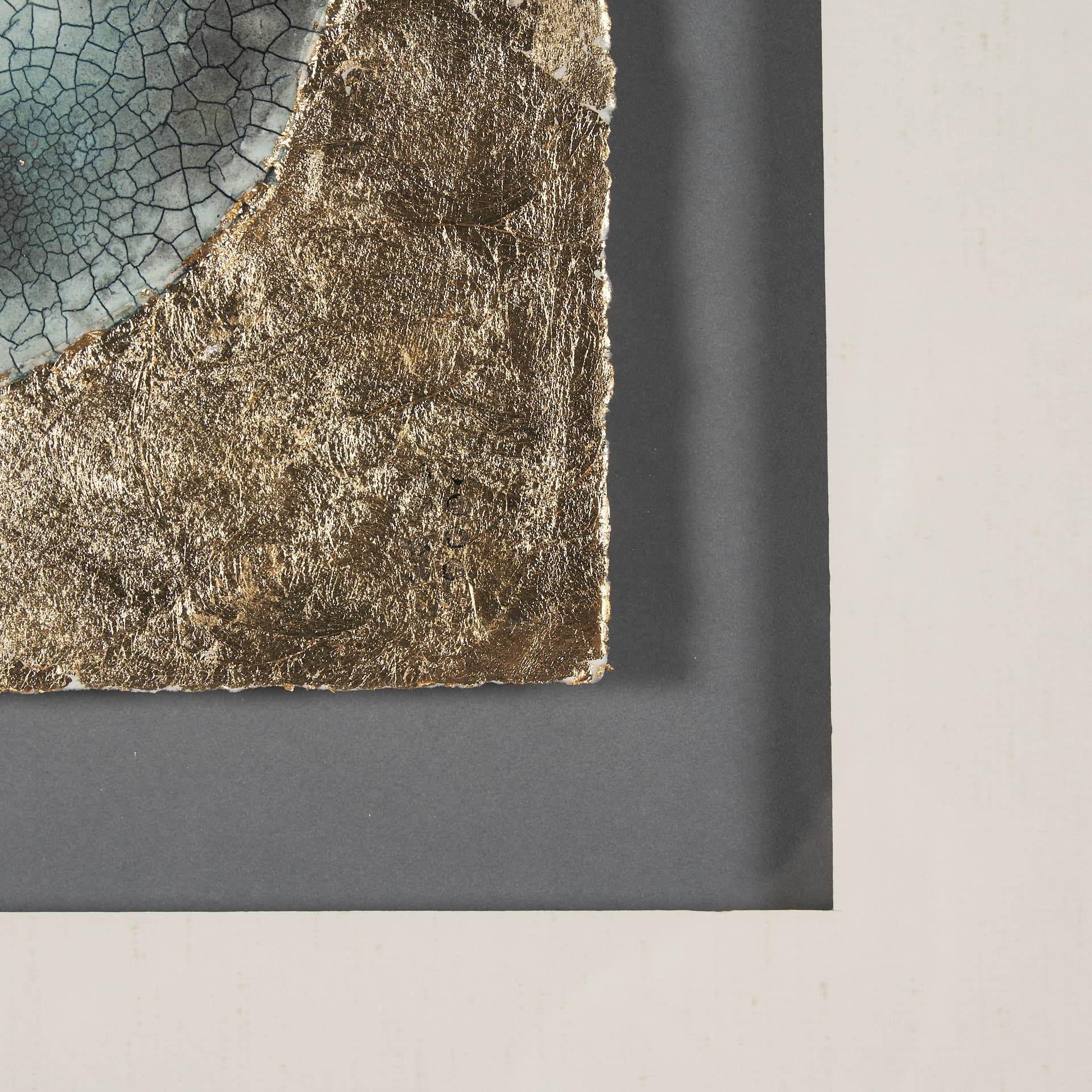 Night Moon by Studio M a handmade Original Framed Artwork under Glass — product photograph