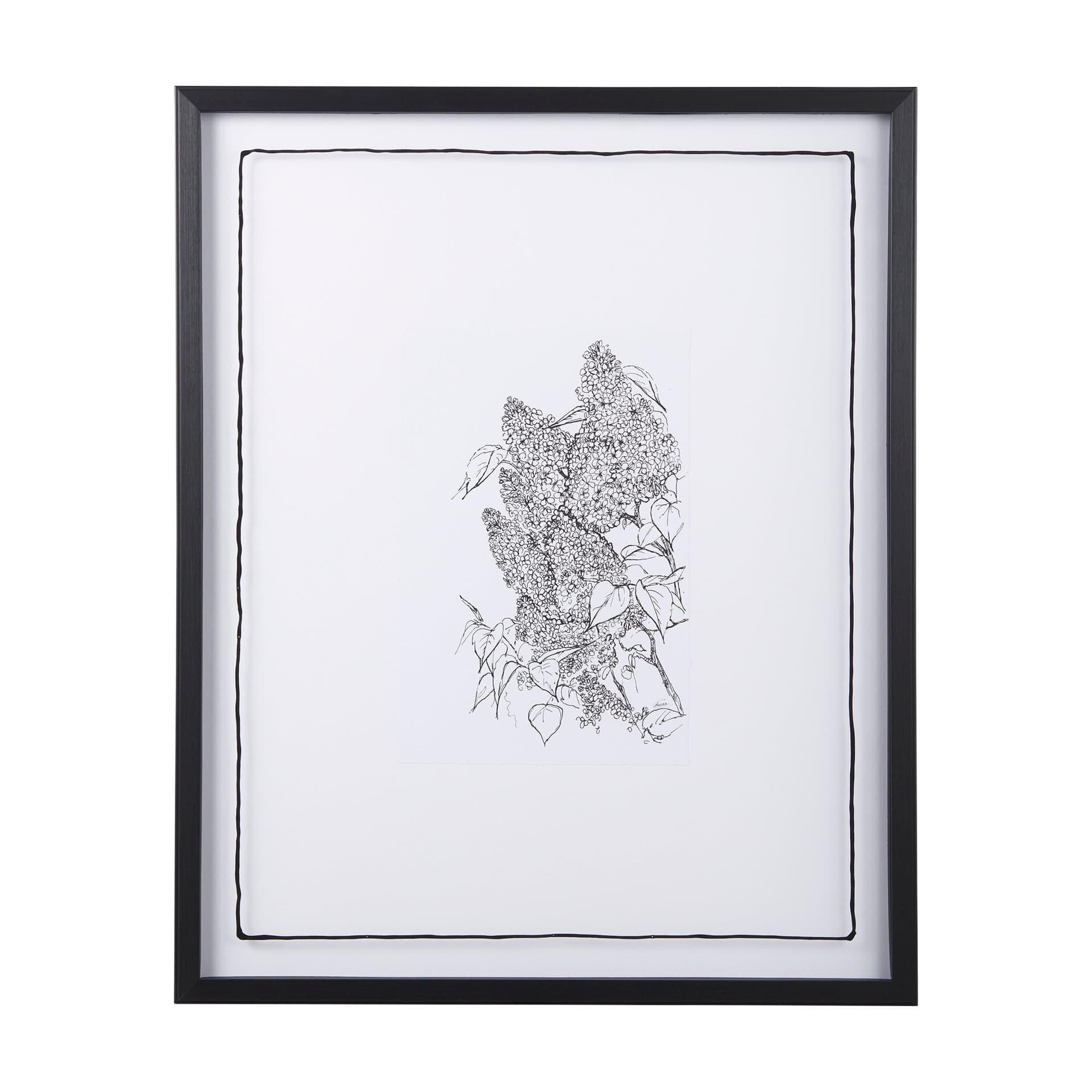 Spring Blooming XII by Mercana Studio Hand Embellished Textured Framed Art Print Matted under Glass — product photograph