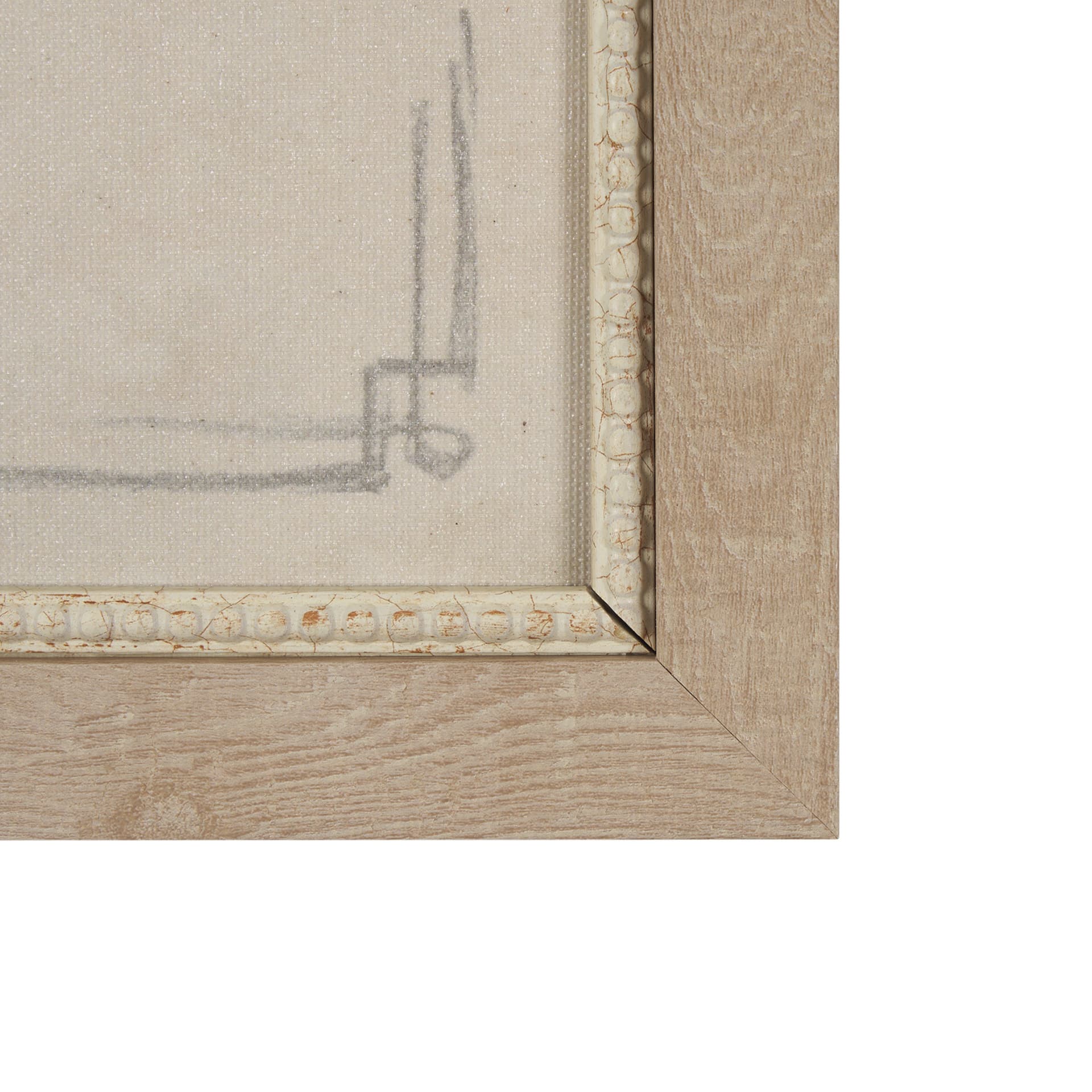 Handled Bowl Sketch by Mercana Studio a Hand Embellished Framed Art Print — product photograph