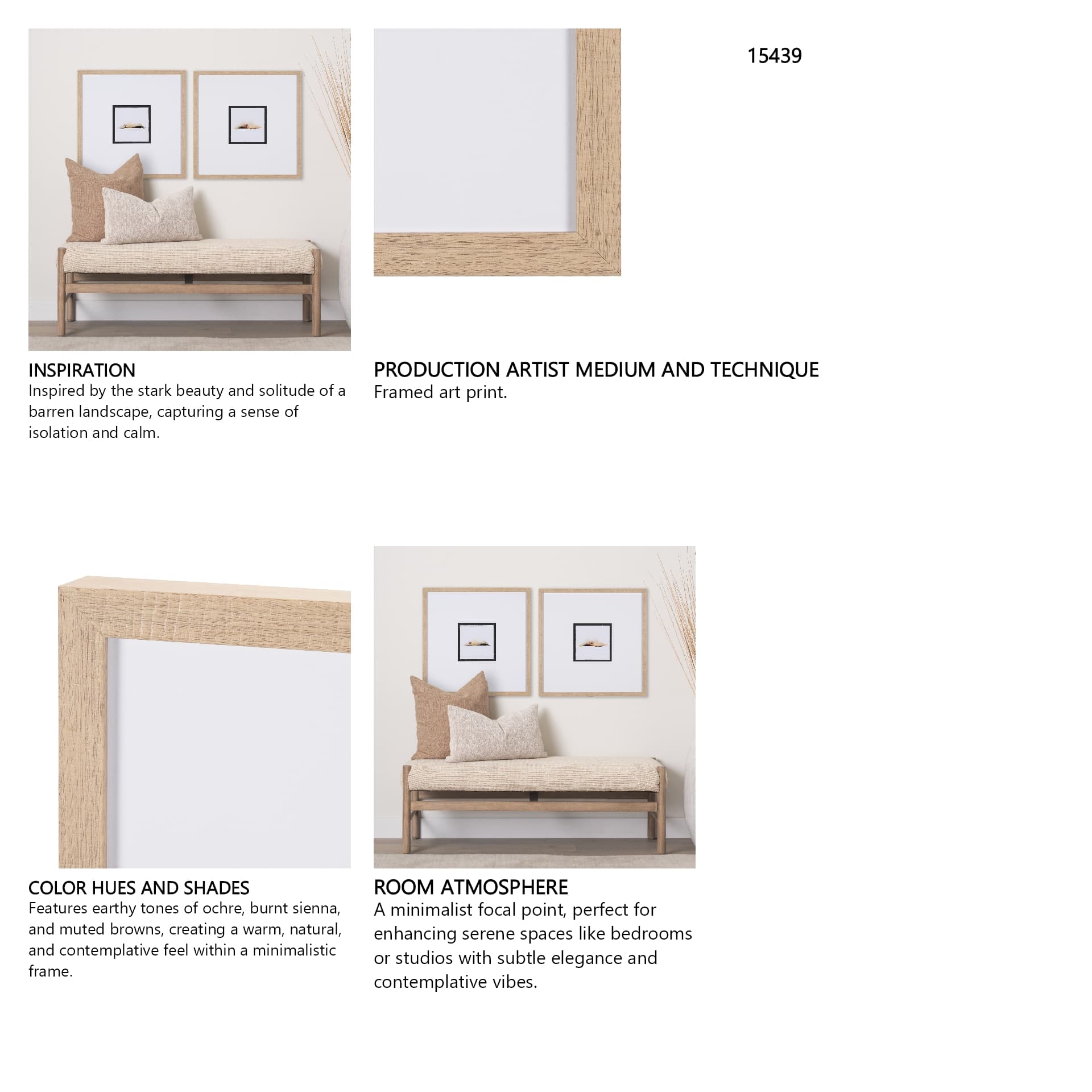 Sundown II by Mercana Studio a Framed Art Print — in a styled room