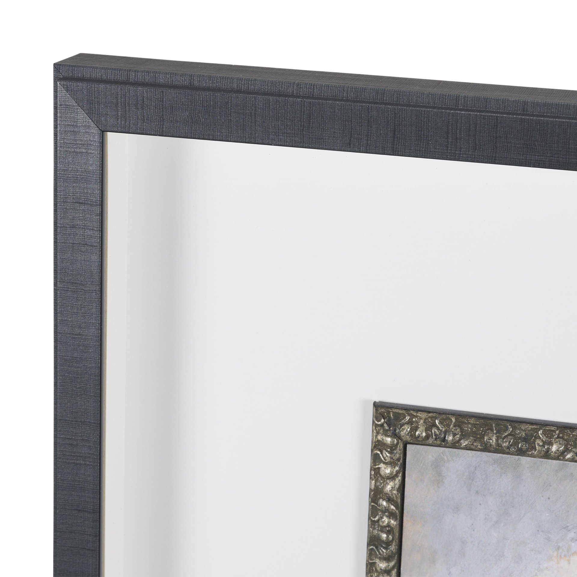 Dynasty Bloom II by Mercana Studio Hand-Embellished Textured Framed Artwork Matted under Glass — product photograph