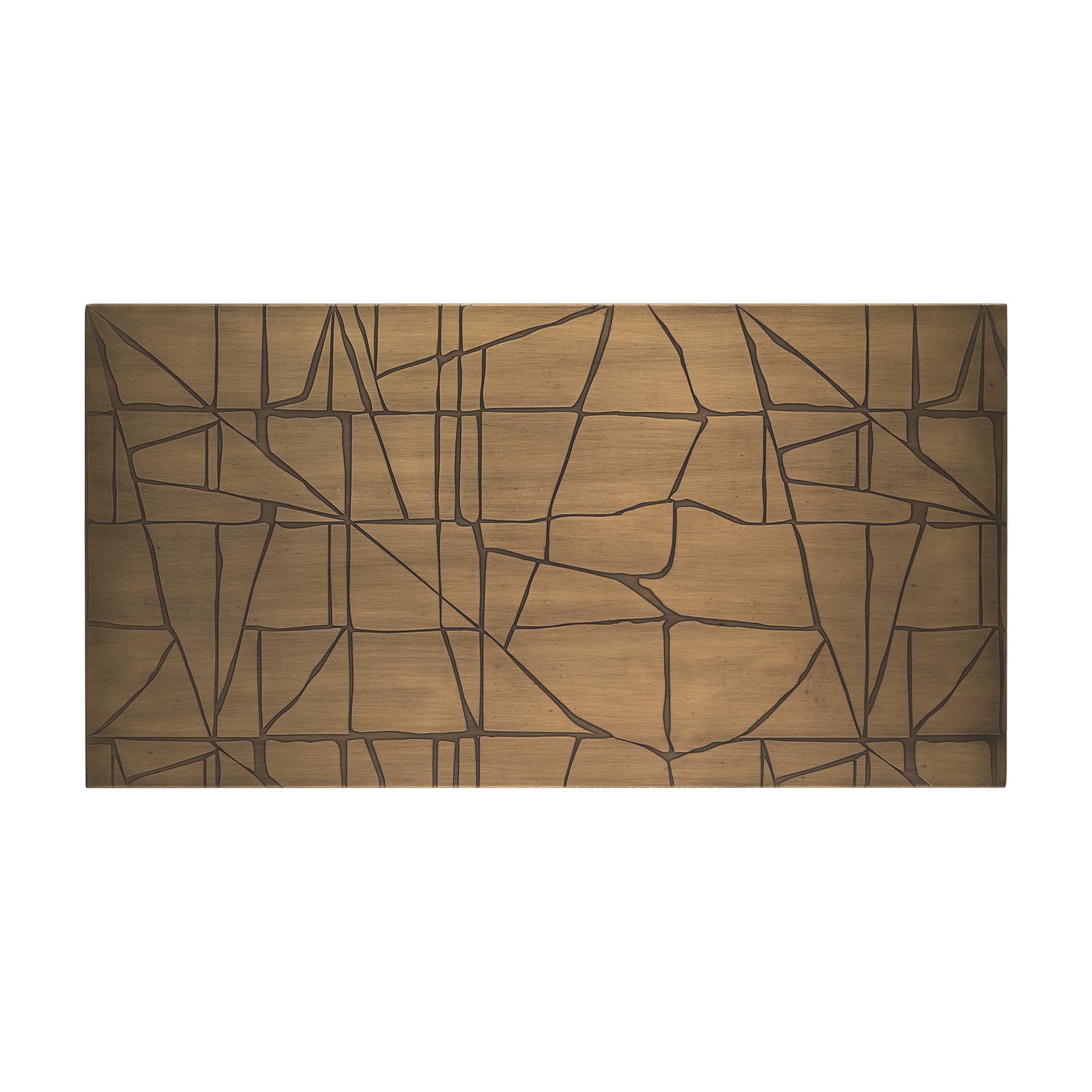 Roho Painted Gold Metal Wall Art — product photograph