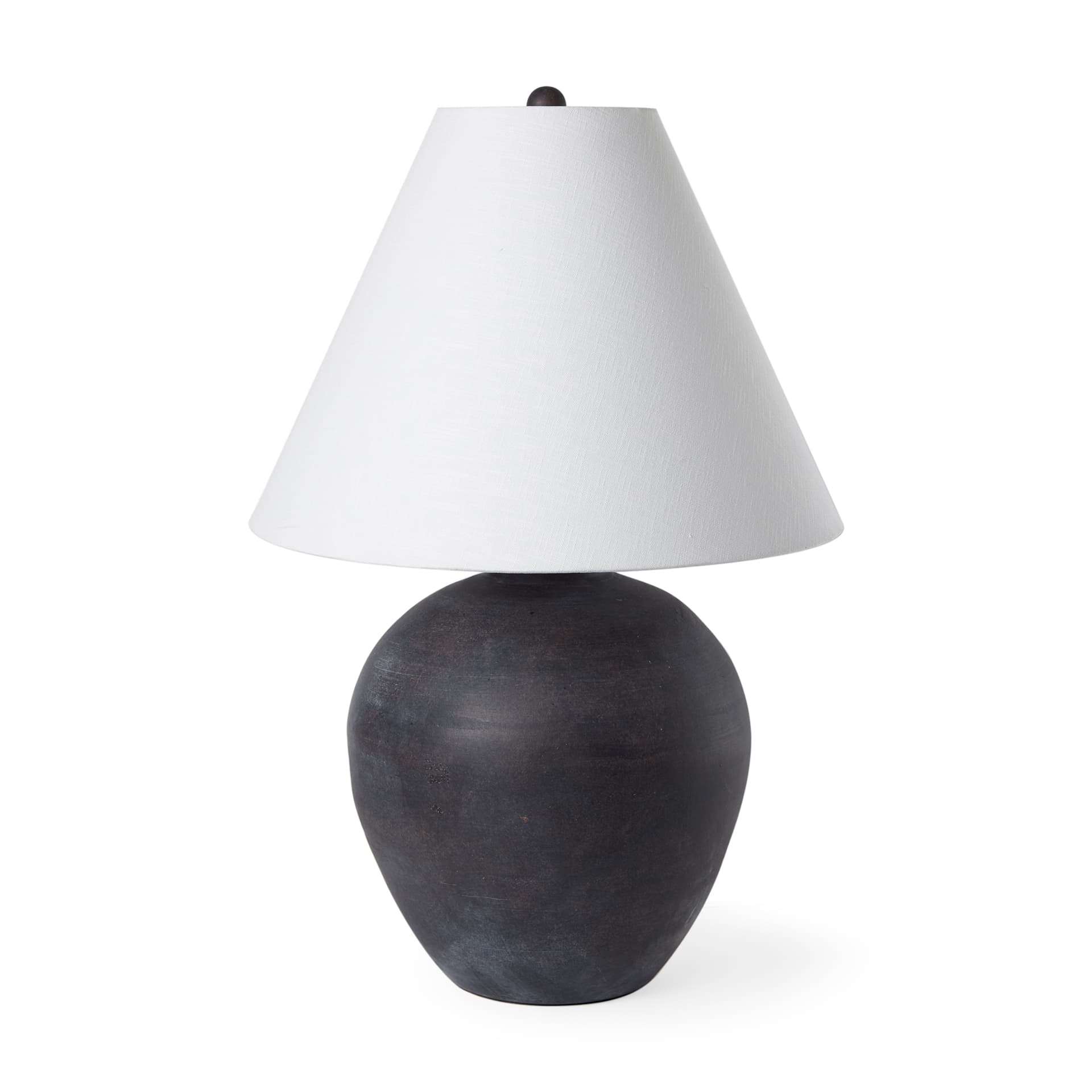 Marvin Black Ceramic Table Lamp — product photograph