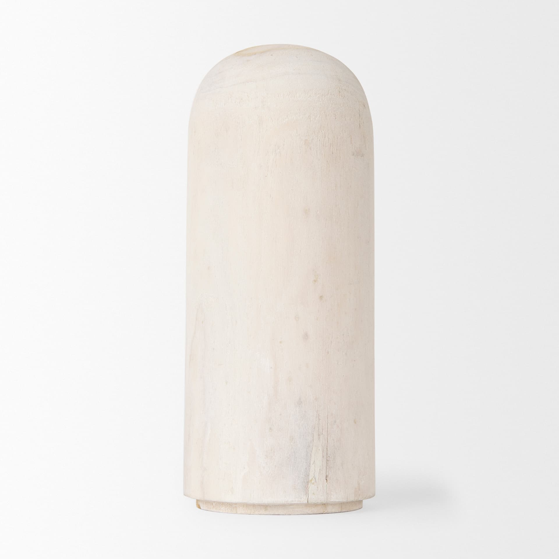 Knox Medium White-Wash Wood Decorative Object — product photograph