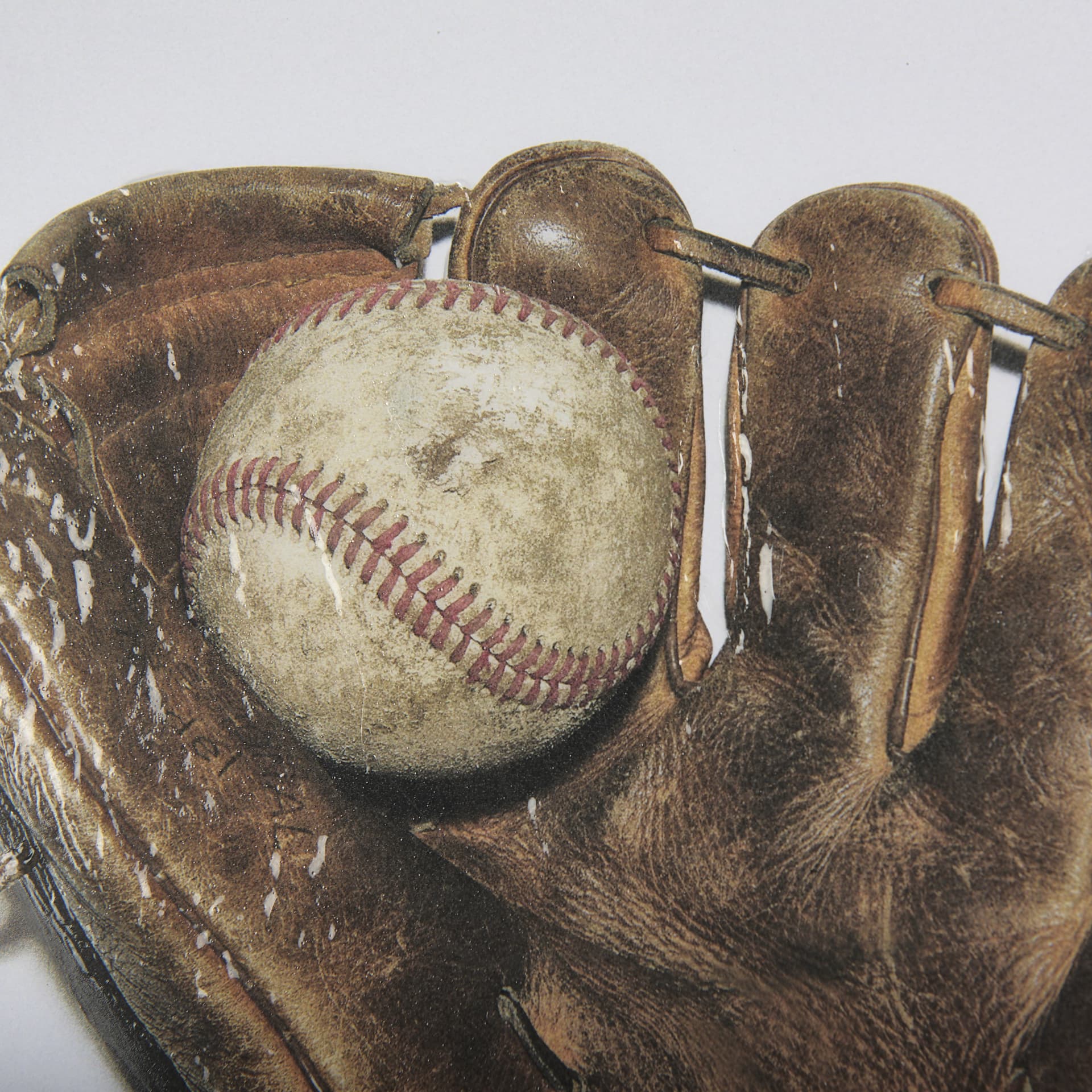 Double Play II by Mercana Studio a Hand Embellished Textured Framed Photo Art Print Matted under Gla — product photograph