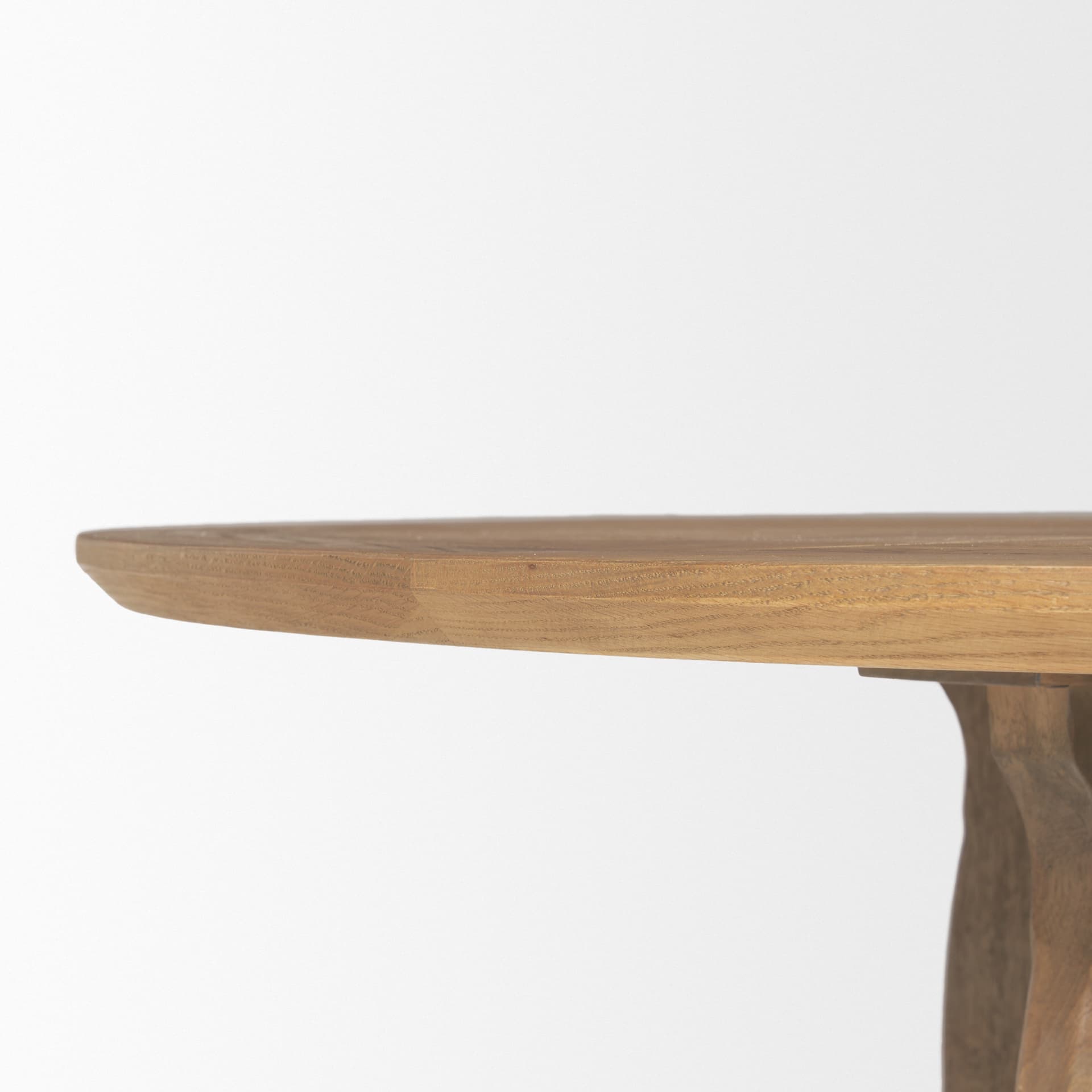 Sonomi 59" Round Dining Table | Med Brown Wood | Seats 6 — product photograph