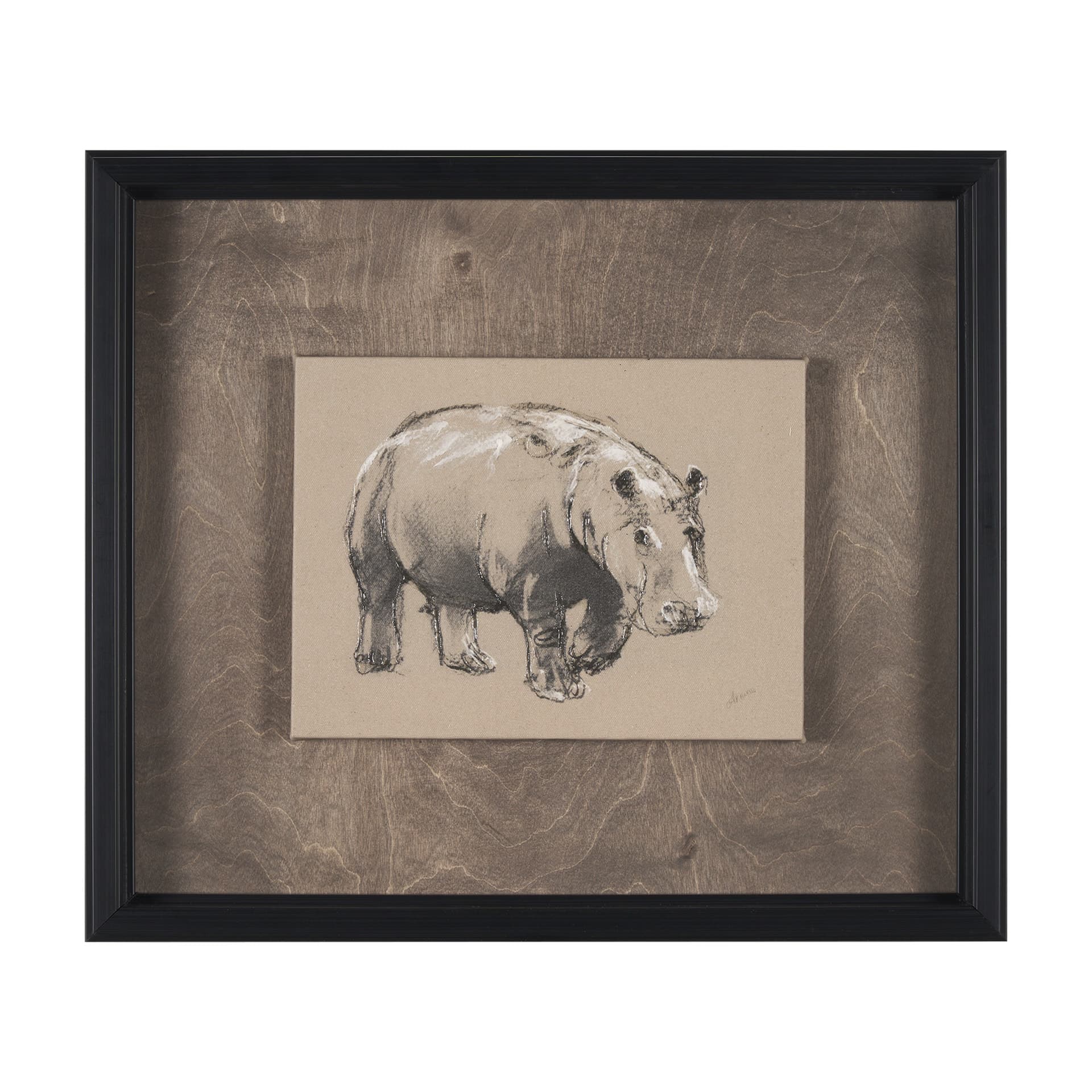 African Animal Study I by Mercana Studio a Hand Embellished Framed Art Print — product photograph