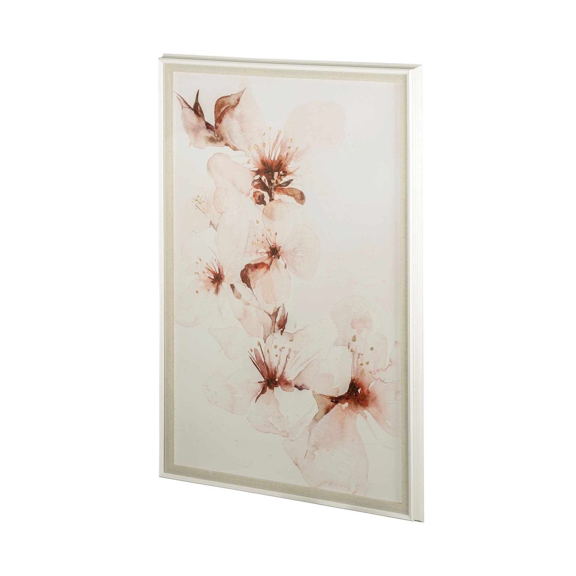 Watercolor Blossoms II by PI Studio a Hand Embellished Textured Framed Art Print Matted under Glass — product photograph