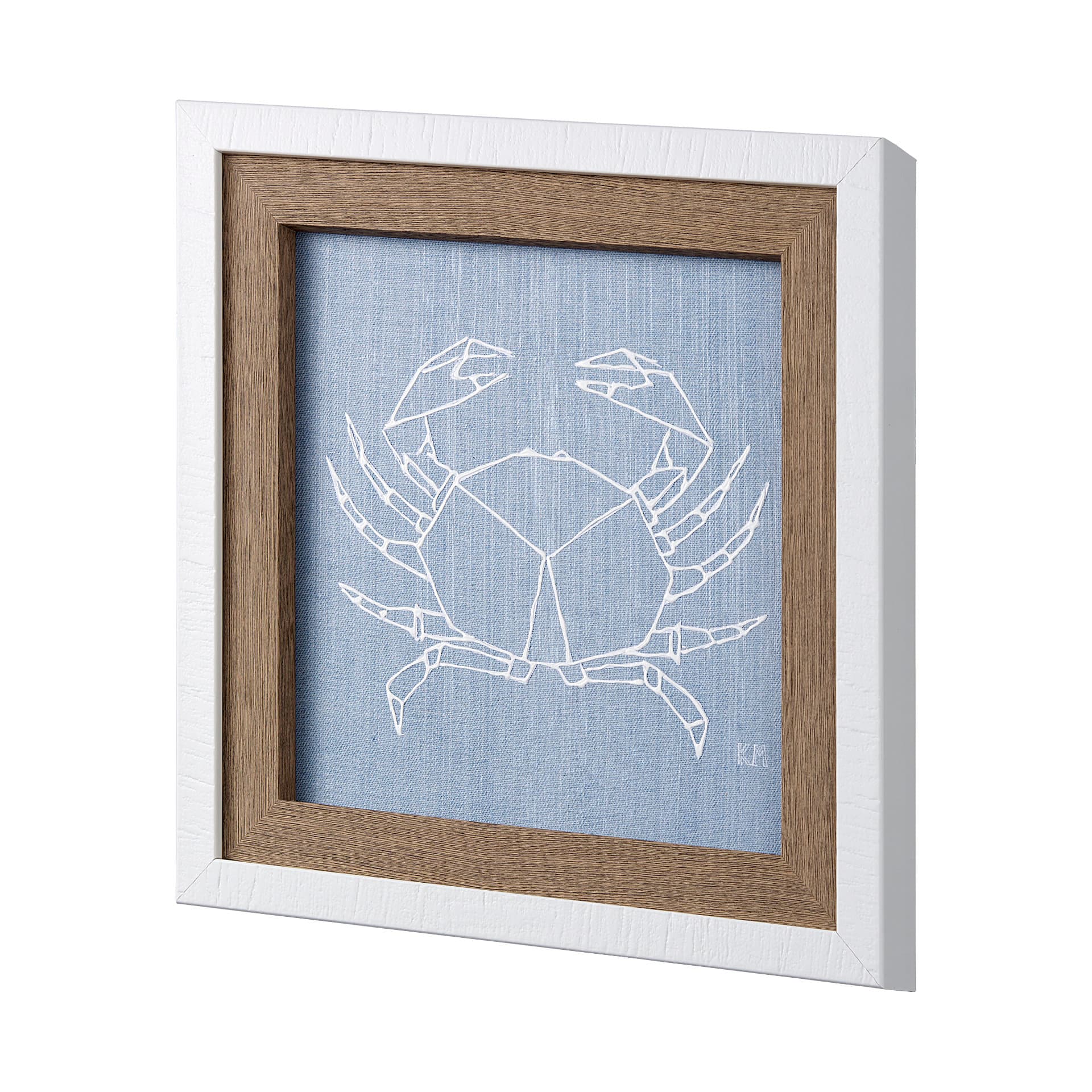 Stone Crab II by Mercana Studio a Hand Embellished Textured Framed Art Print — product photograph