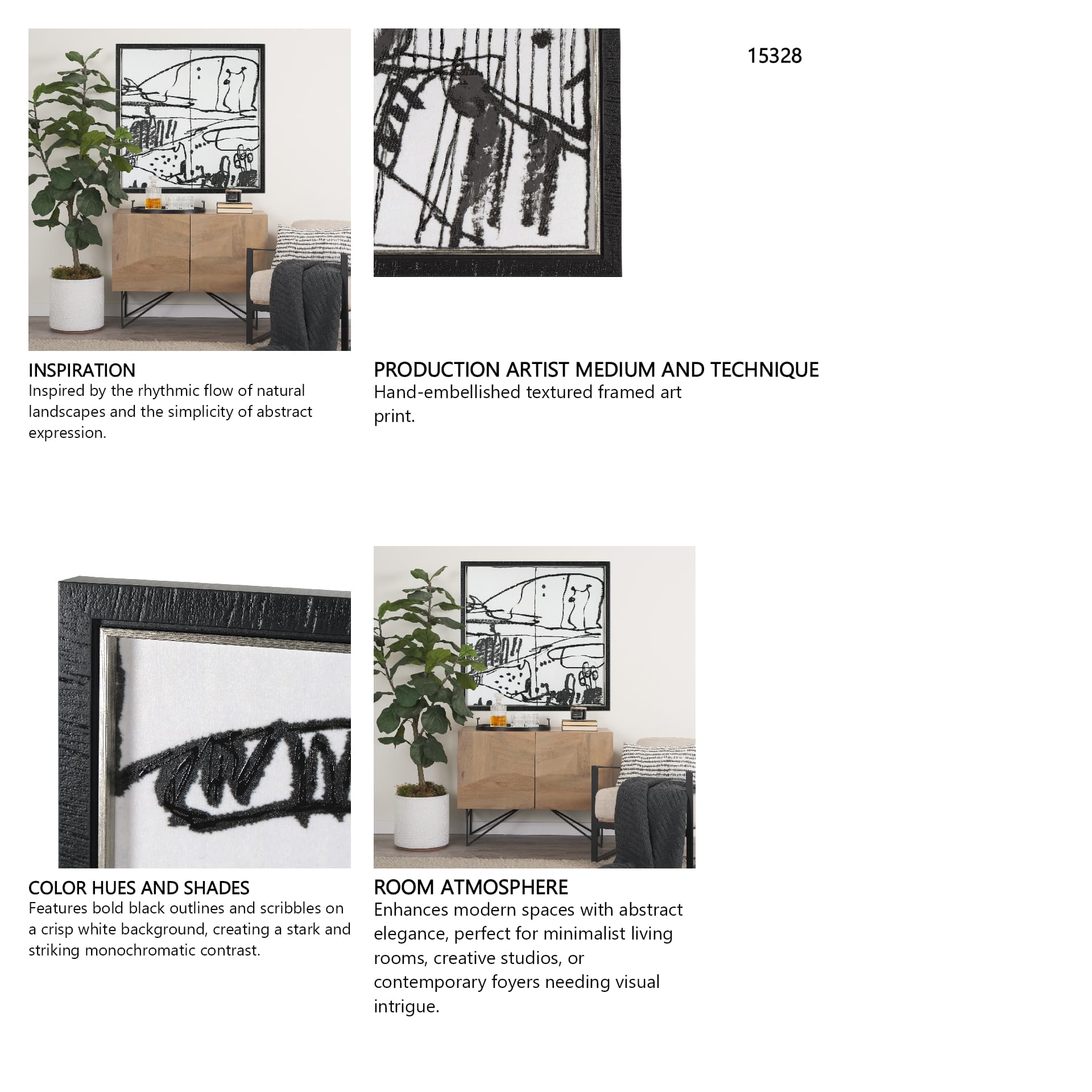 Lost Treasure Map III by Mercana Studio a Hand Embellished Textured Framed Art Print — in a styled room