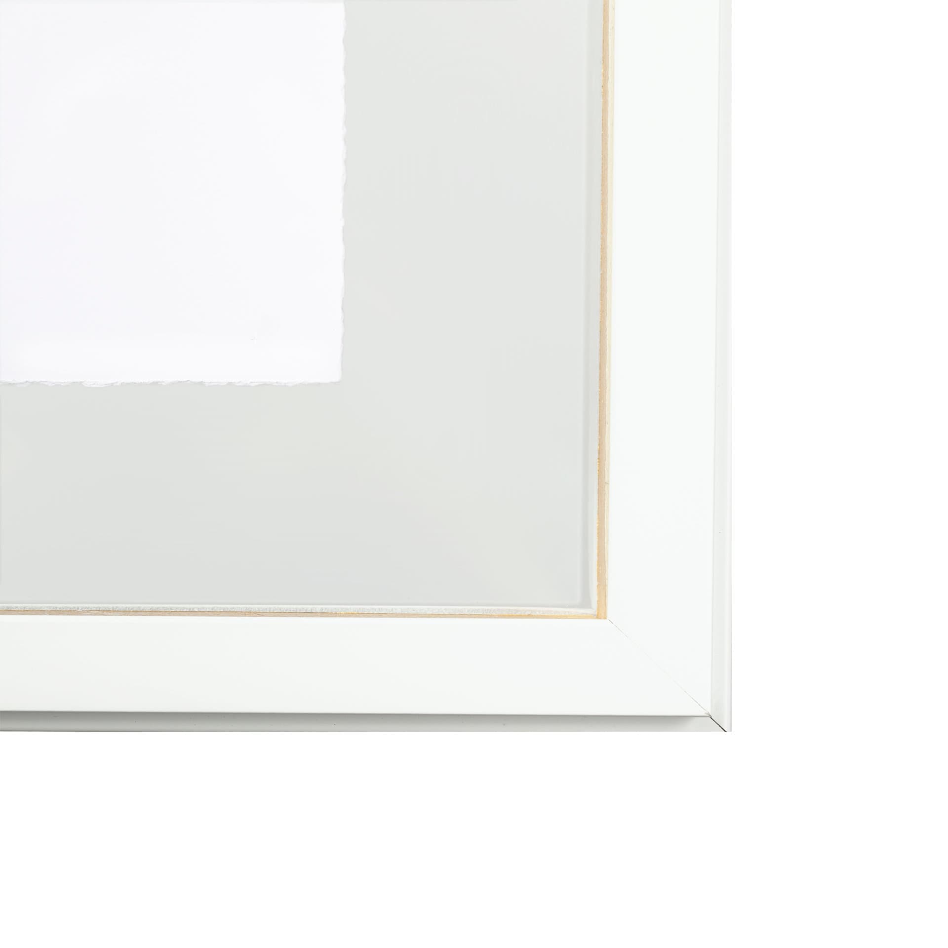 Glitter Lips II Gold by Victoria Barnes Hand Embellished Textured Framed Art Print Matted under Glas — product photograph