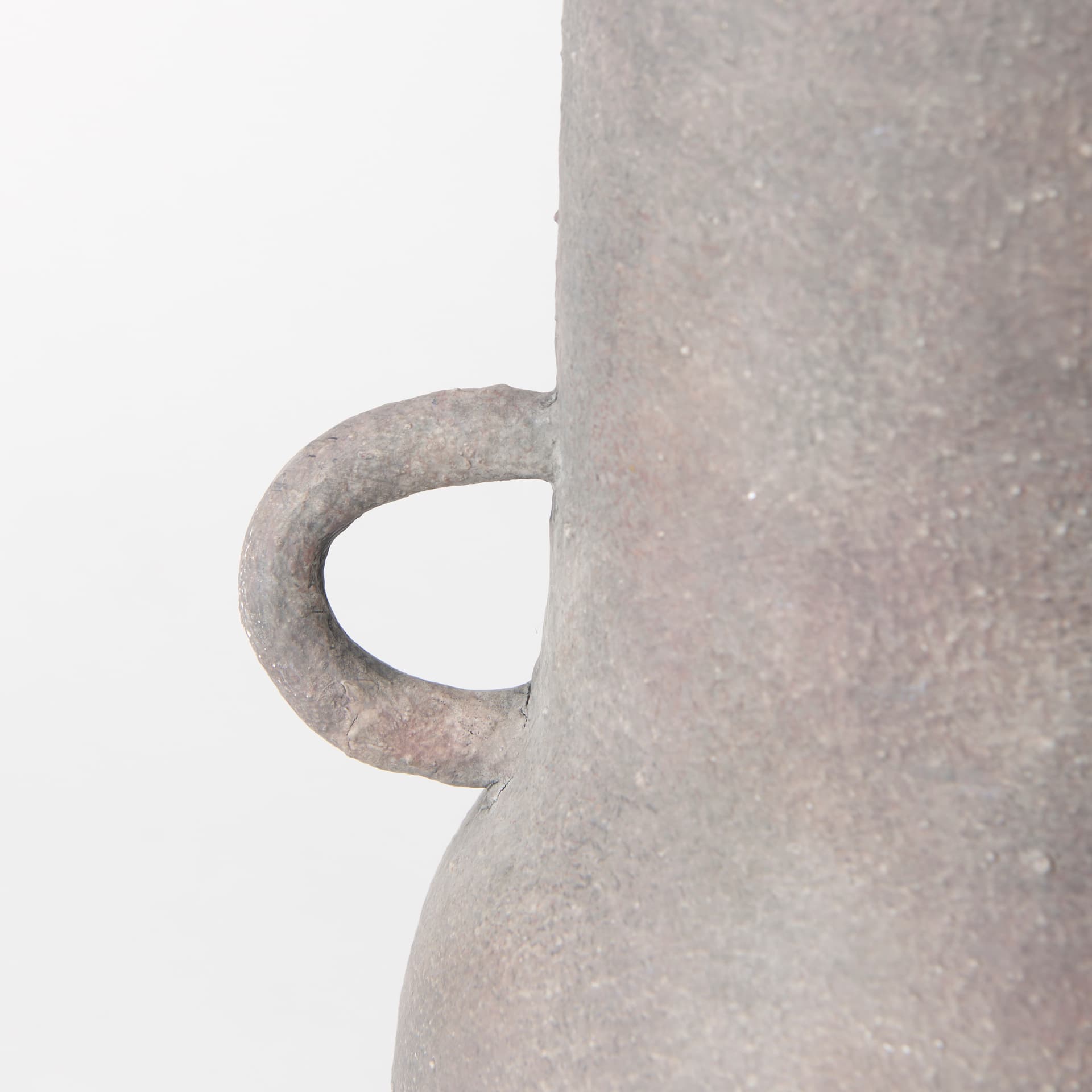 Armani 10.4H Brown-Gray Double Ear Ceramic Vase — product photograph