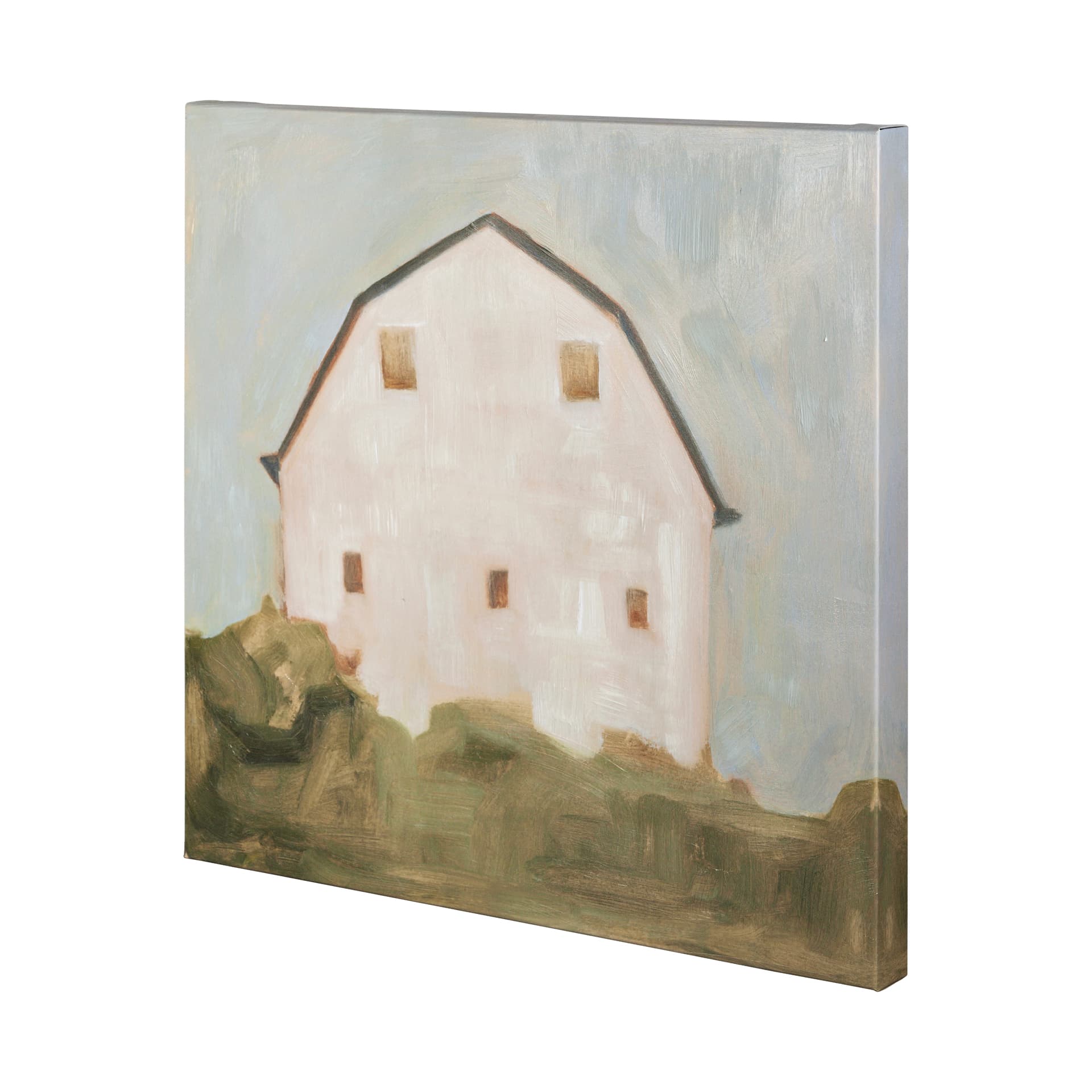 Serene Barn III by Emma Scarvey a Hand Embellished Textured Canvas — product photograph
