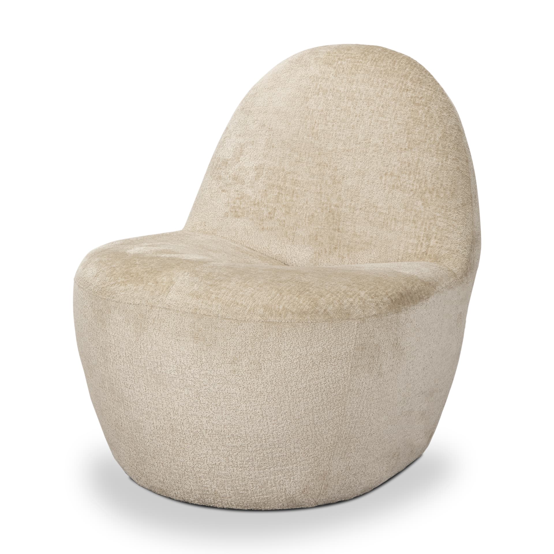 Beverly Beige Chenille Accent Chair — product photograph