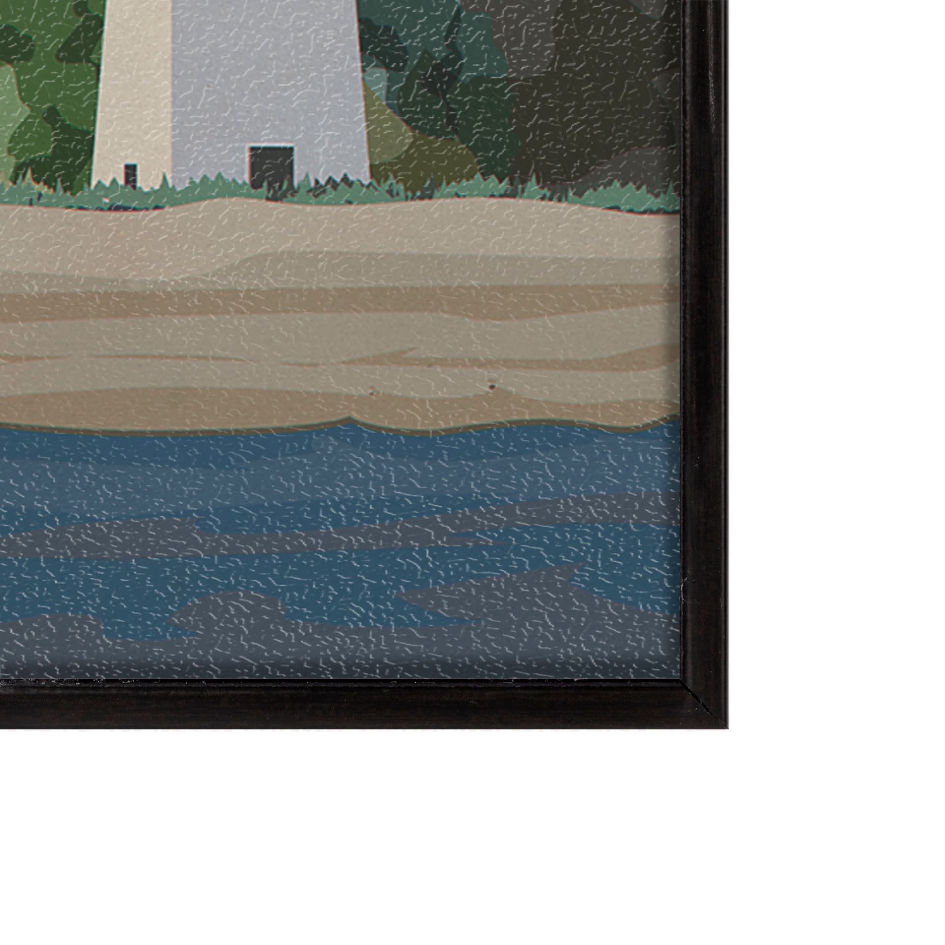 Massachusetts Go USA (SM) by Mercana Studio a Hand Embellished Decograph Framed Art Print — product photograph