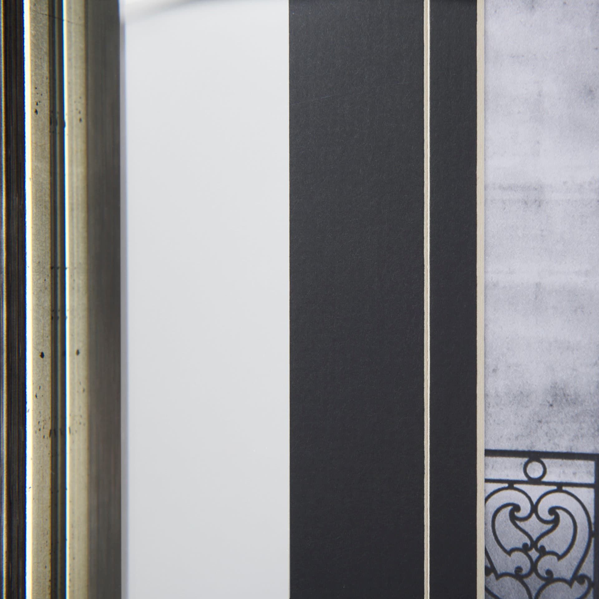 Across the Street II by Laura Marshall a Framed Art Print Matted under Glass — product photograph