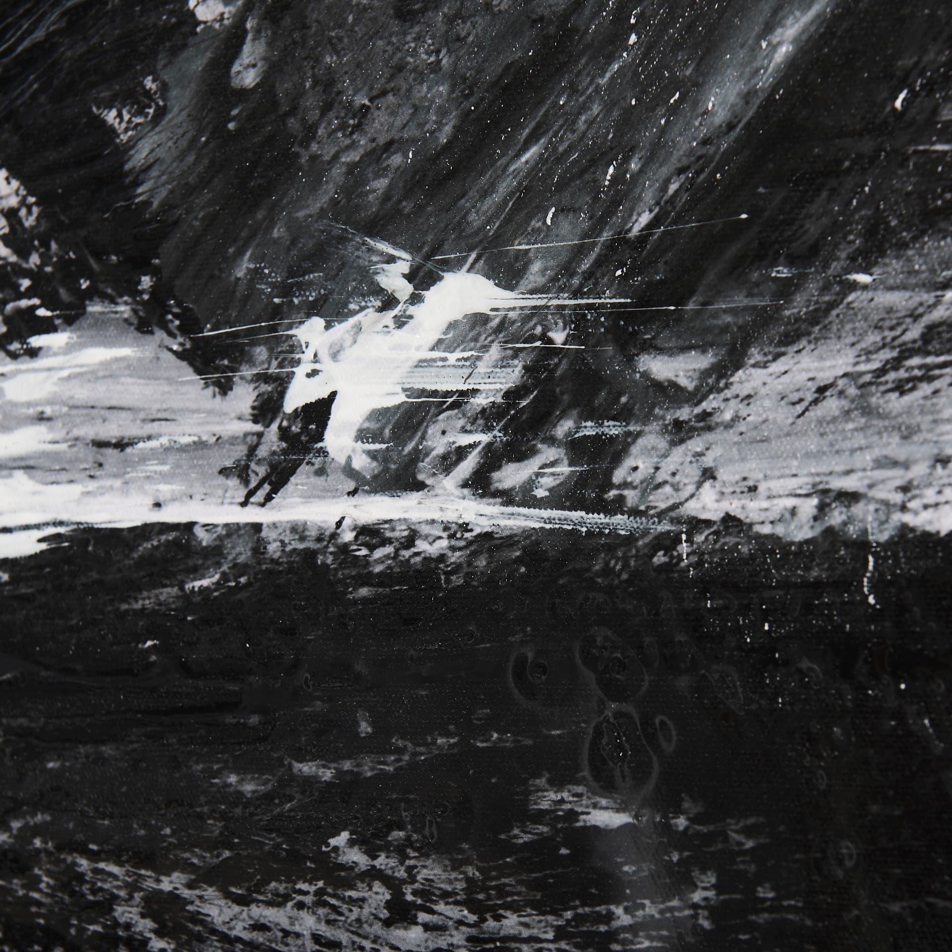 Black Composition II by Mercana Studio a Hand Embellished Textured Canvas — product photograph