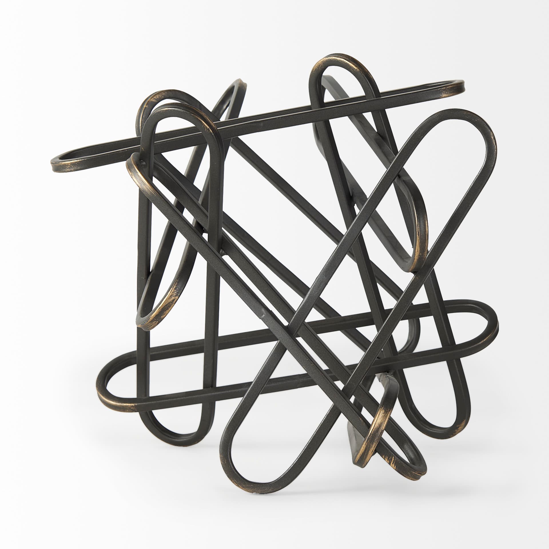 Henderson 12.2L x 9.1W x 9.1H Black Metal Paperclip Decorative Object — product photograph