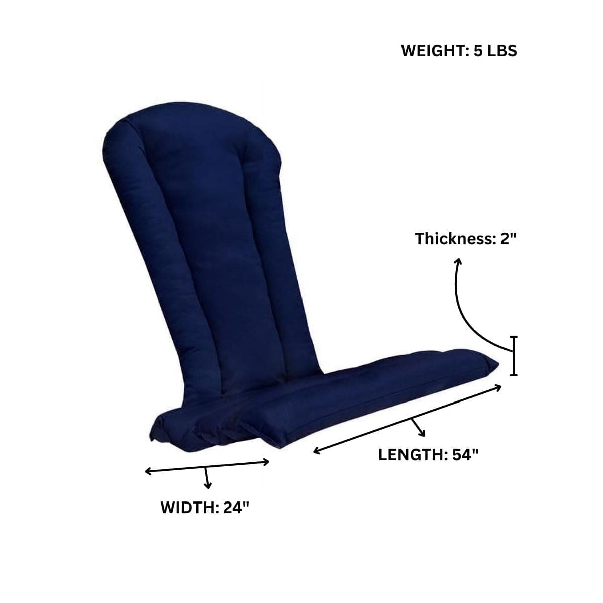 Adirondack Chair Blue Cushion CC21-B — product photograph