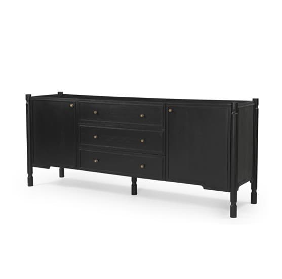 Phil Black Wood 2 Door 3 Drawer Closed Sideboard — product photograph