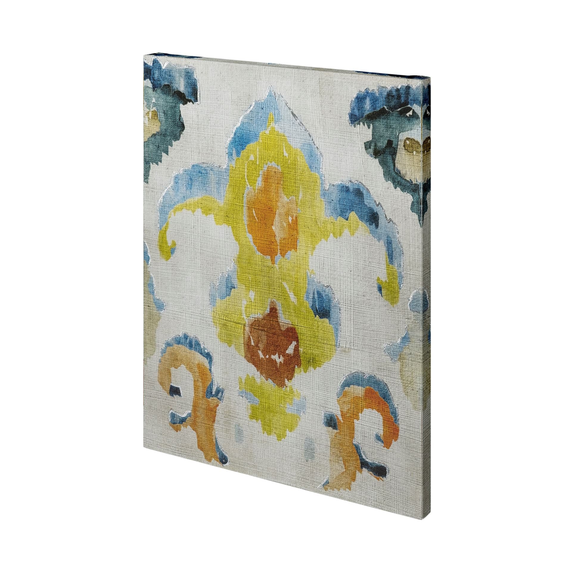 Bohemian Ikat II by Chariklia Zarris a Hand Embellished Textured Canvas — product photograph