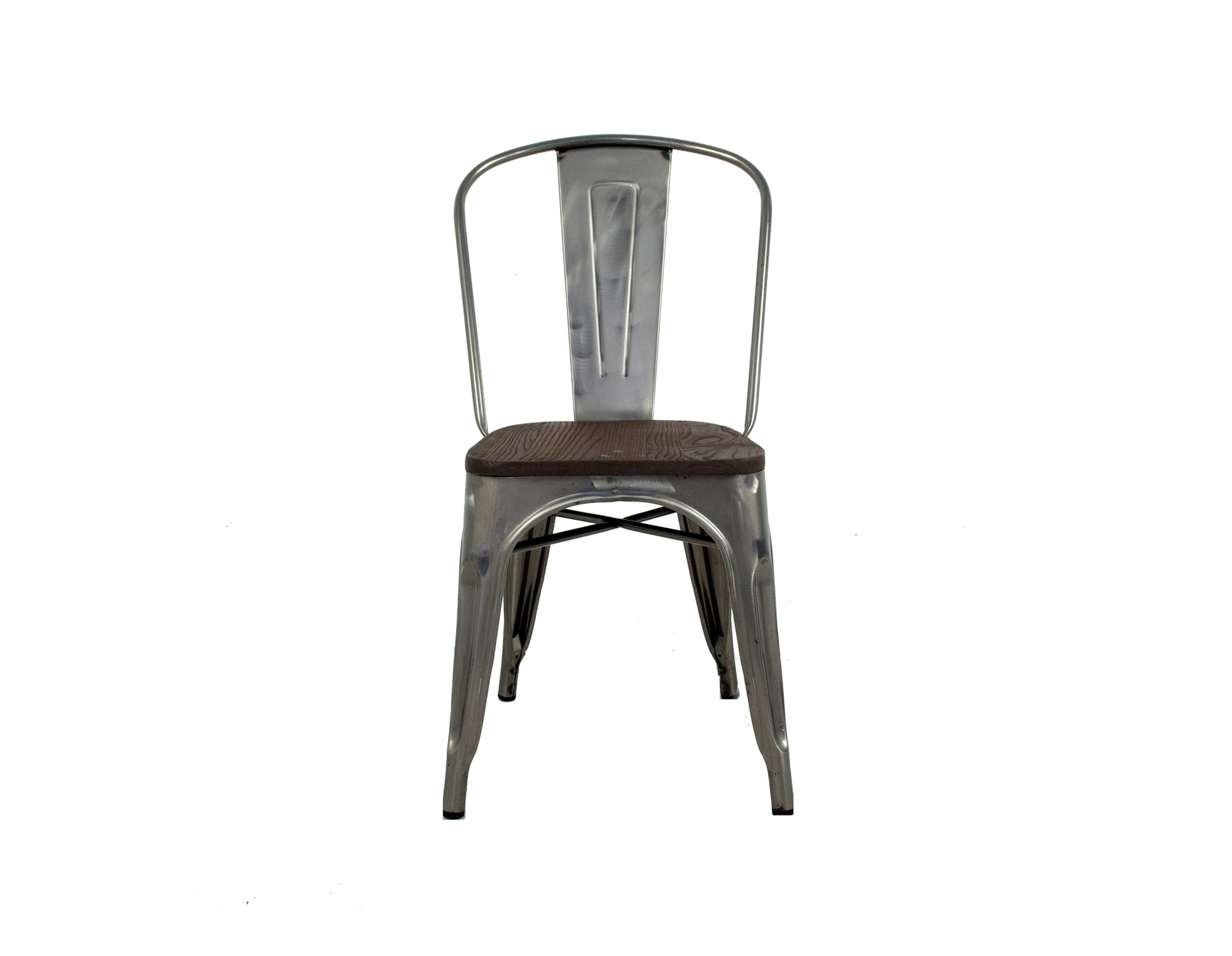 Rochelle Stackable Chair With Wood Seat — product photograph