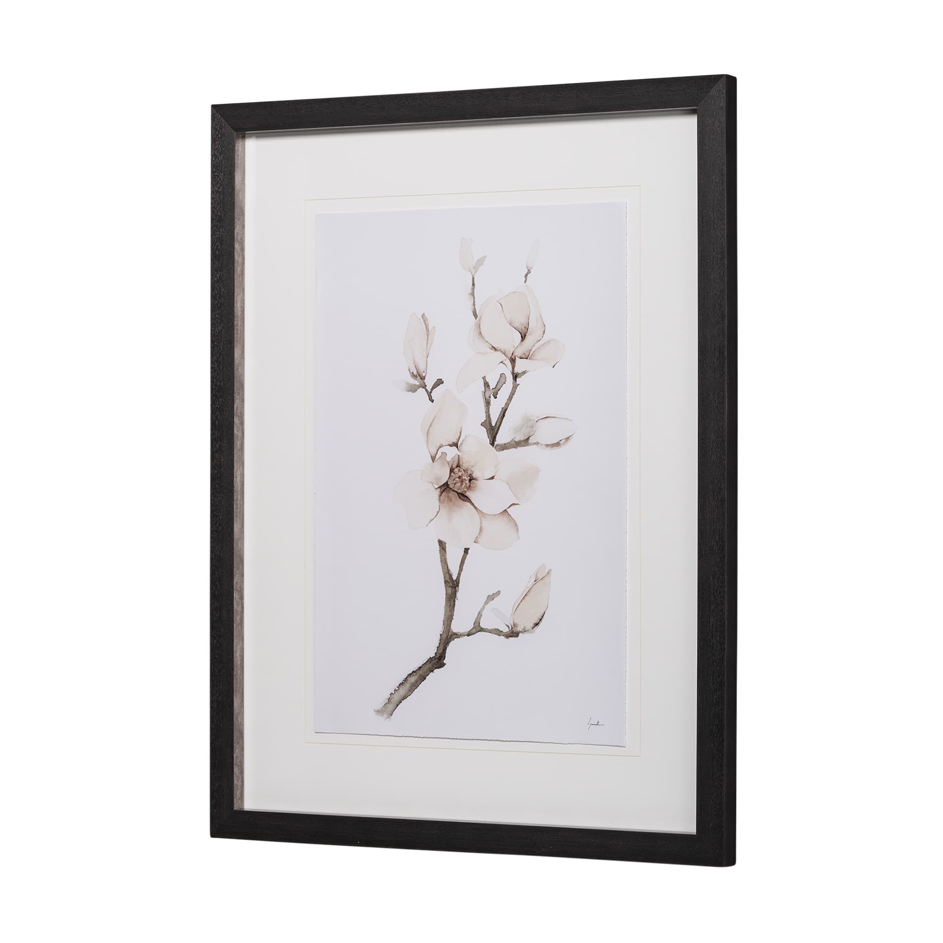 Magnolia III by Gabrielle C a Framed Art Print Matted under Glass — product photograph