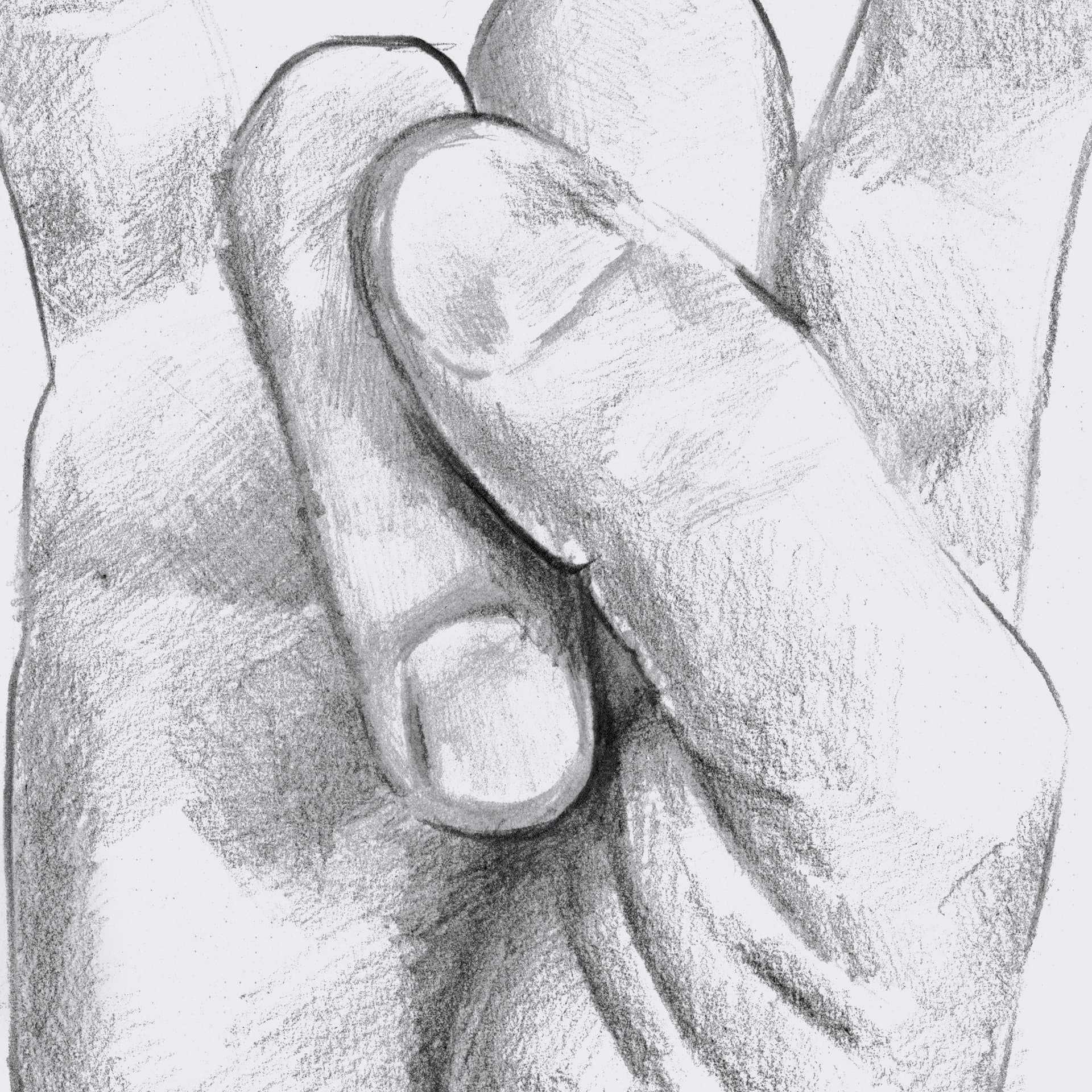 Hand Signs IV by Jennifer Paxton Parker a Framed Art Print Matted under Glass — product photograph