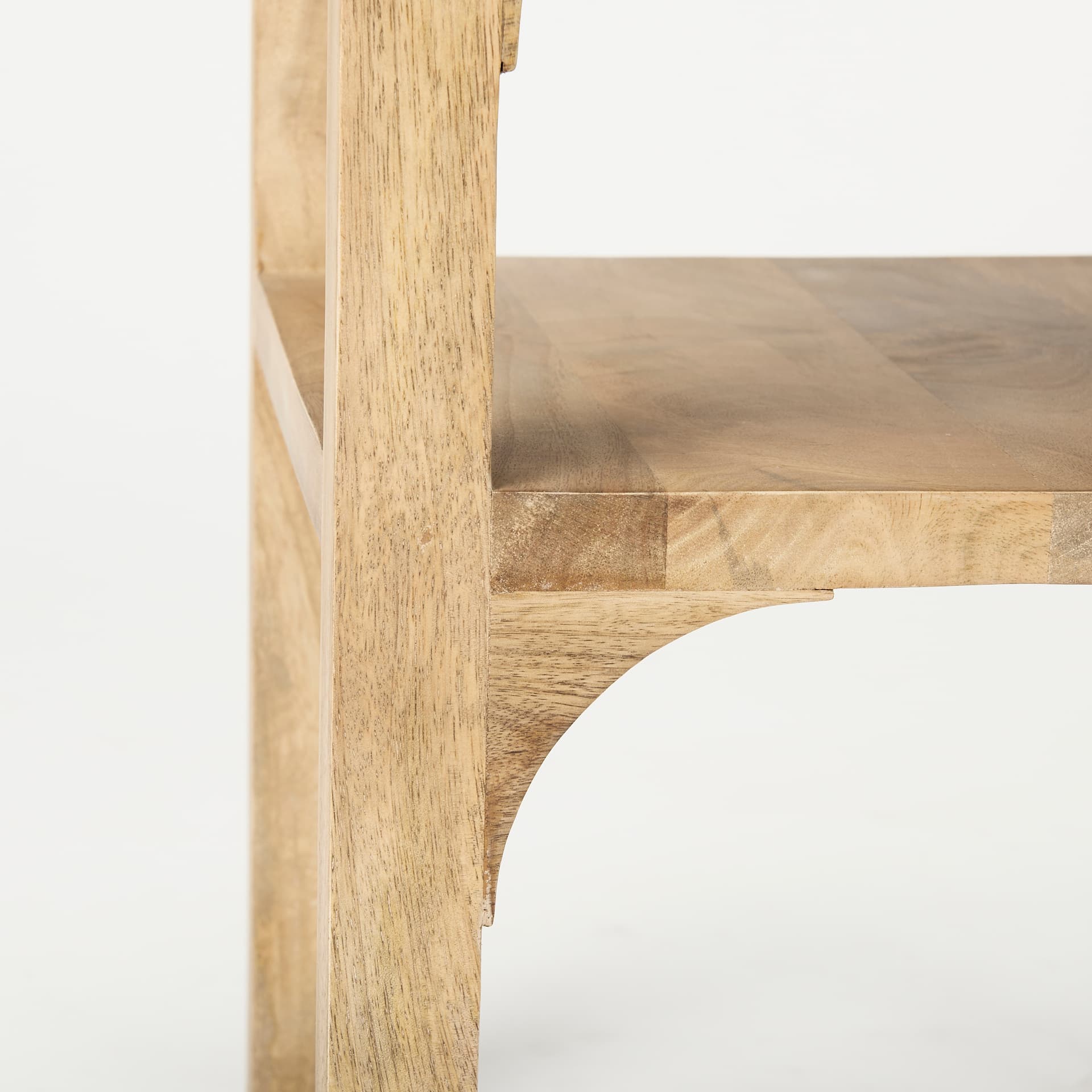 Candace Light Wood Bridge Accent Table — product photograph