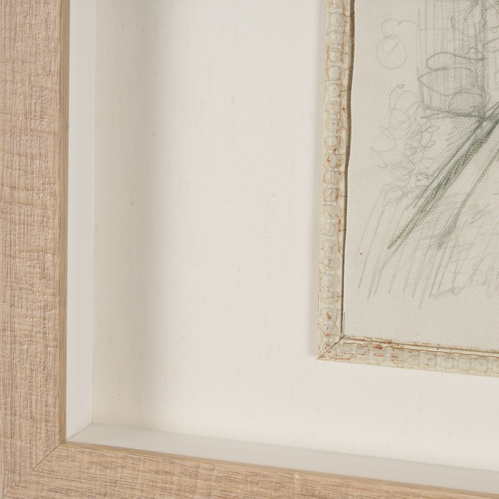 Sketch Collection (Set of 9) by Mercana Studio a Hand Embellished Framed Art Print Matted under Glas — product photograph