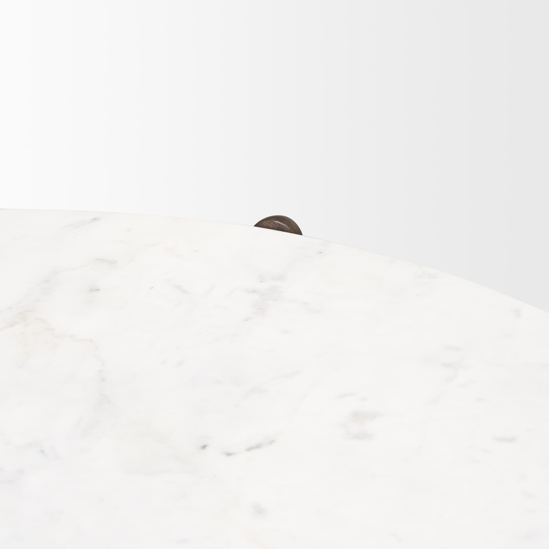 Rumer Dark Brown Wood w/ White Marble Coffee Table — product photograph