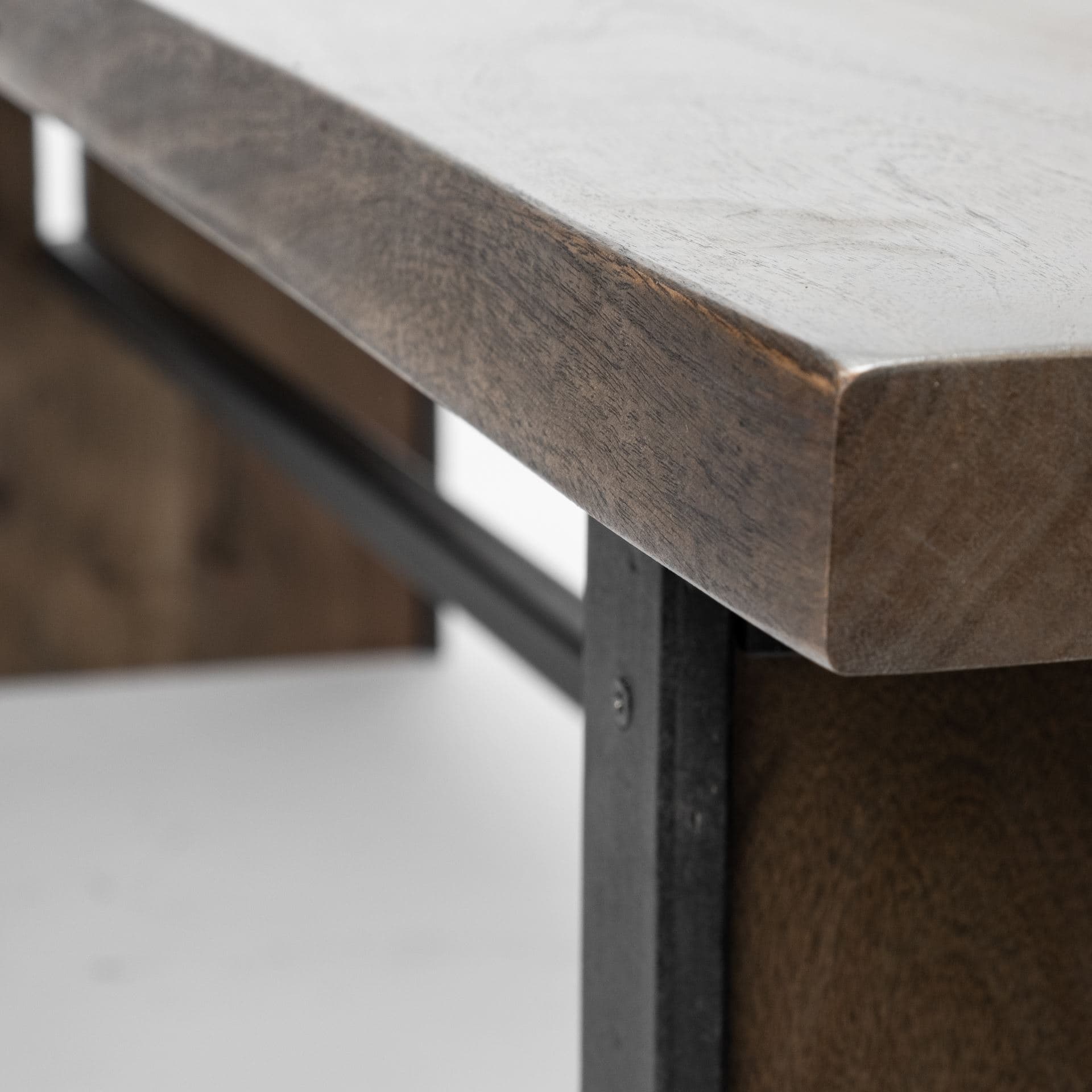 Ledger I 70L x 17W Brown Live-Edge Wooden Dining Bench — product photograph