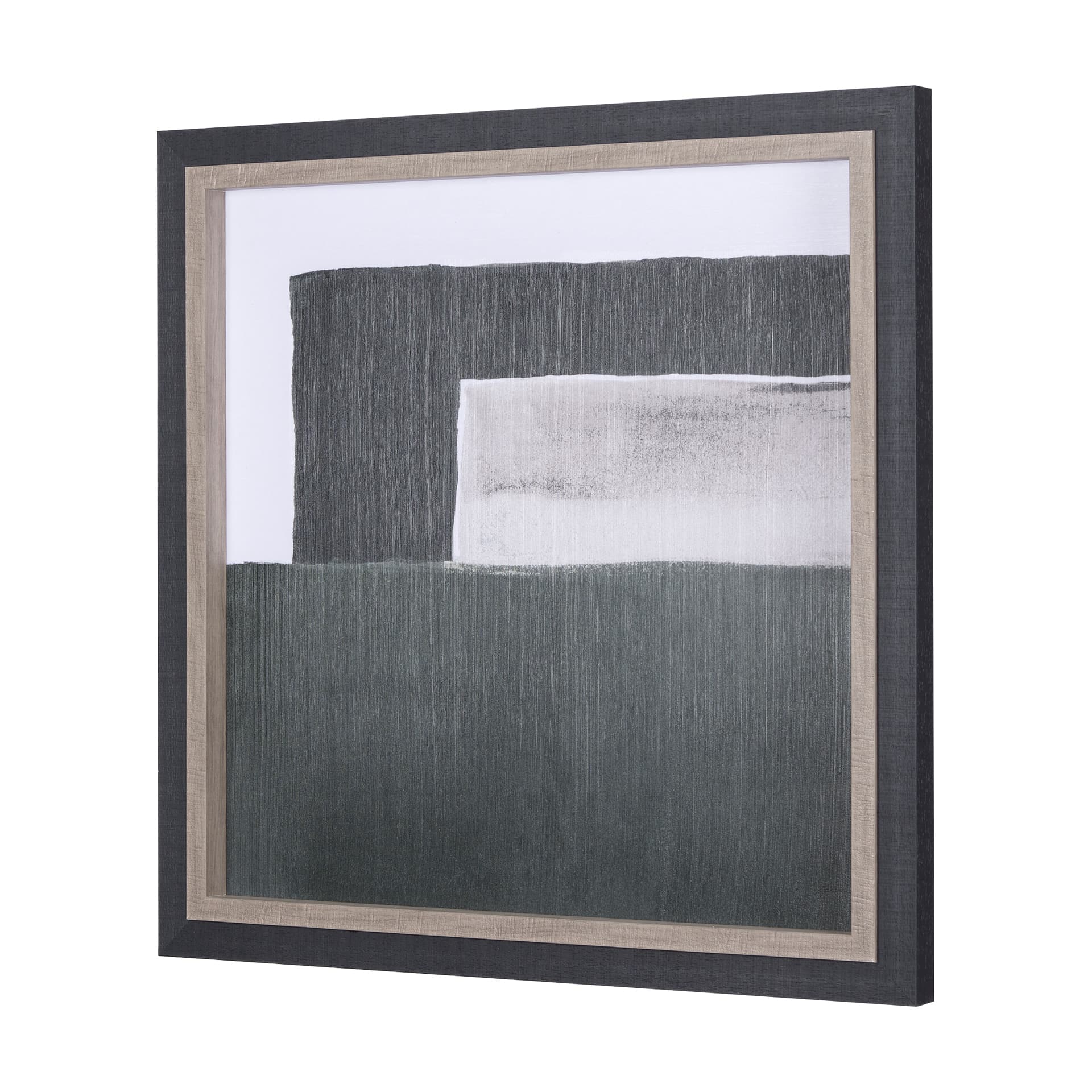Blocks II by Mercana Studio a Hand Embellished Textured Framed Art Print — product photograph
