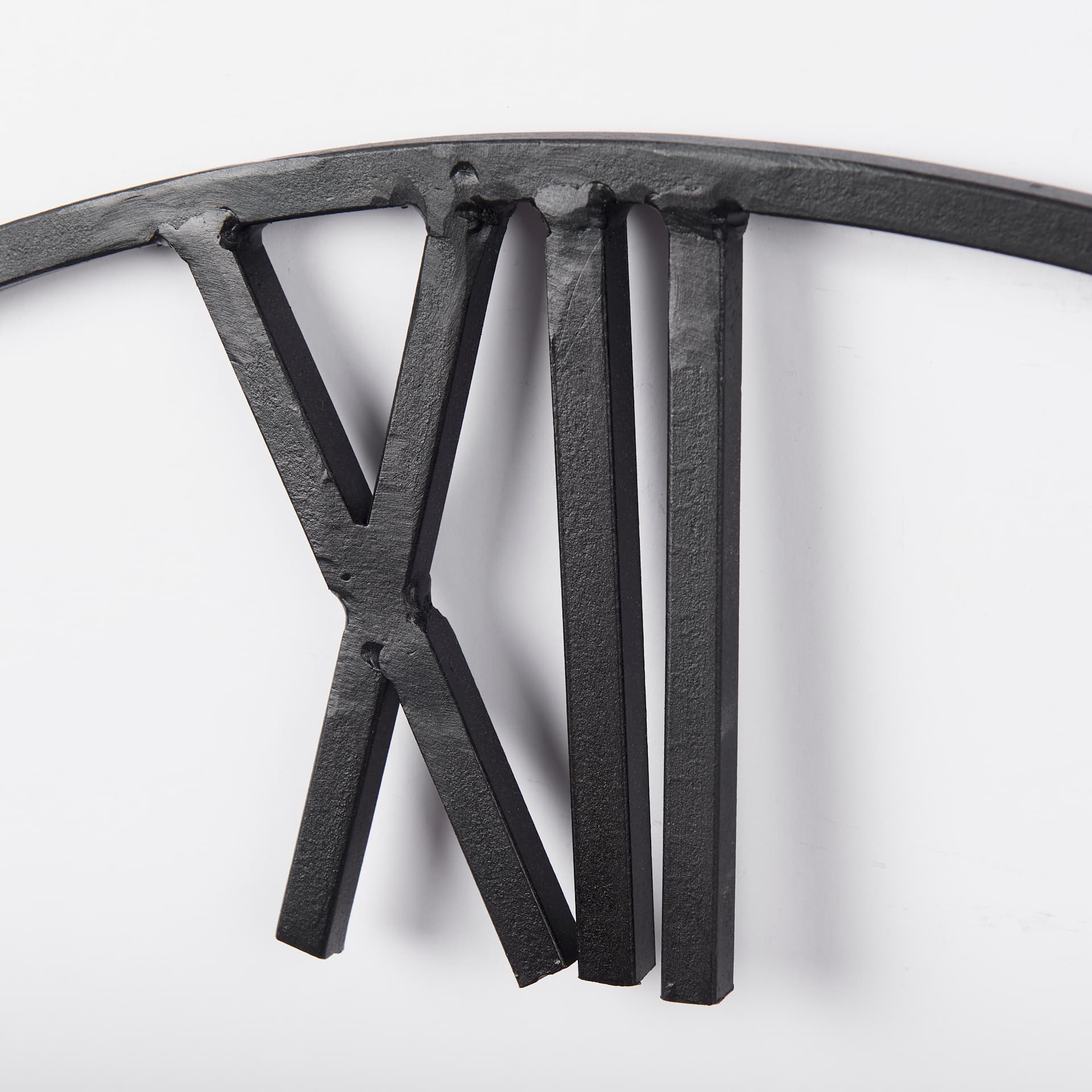 Roman 36" Round Oversize Industrial Wall Clock — product photograph
