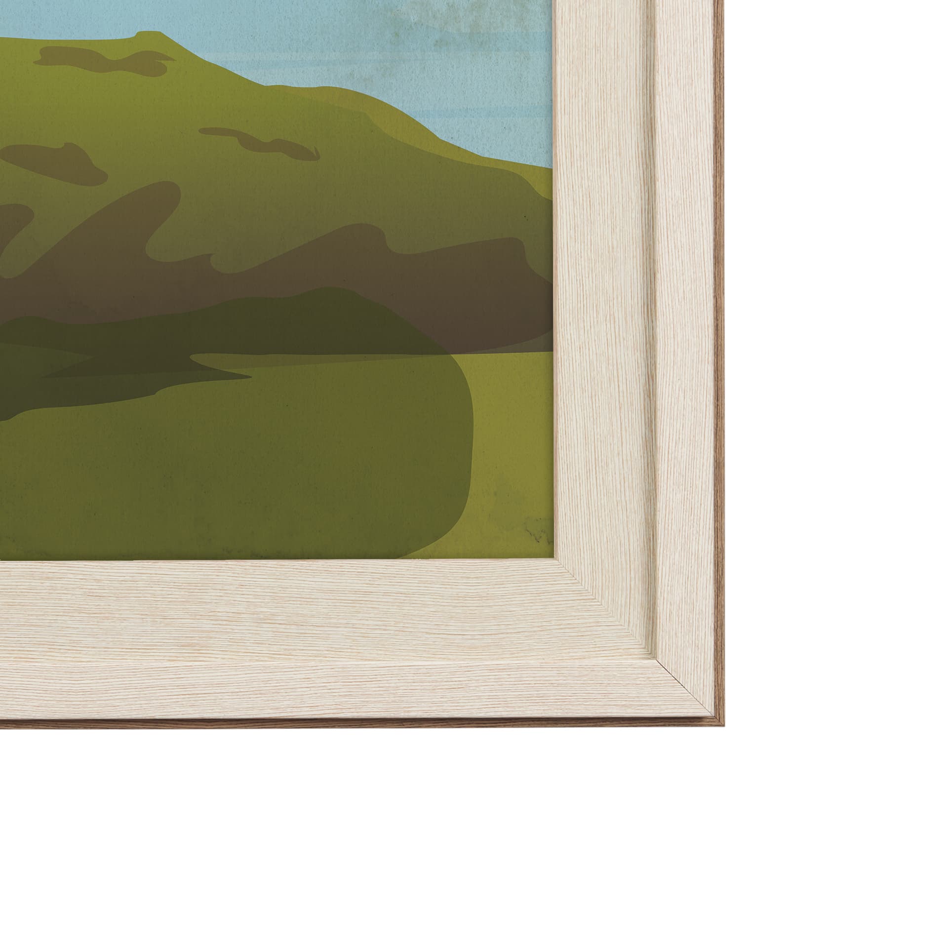 Maine GO (XL) by Mercana Studio Hand Embelished Framed Artwork Matted under Glass — product photograph