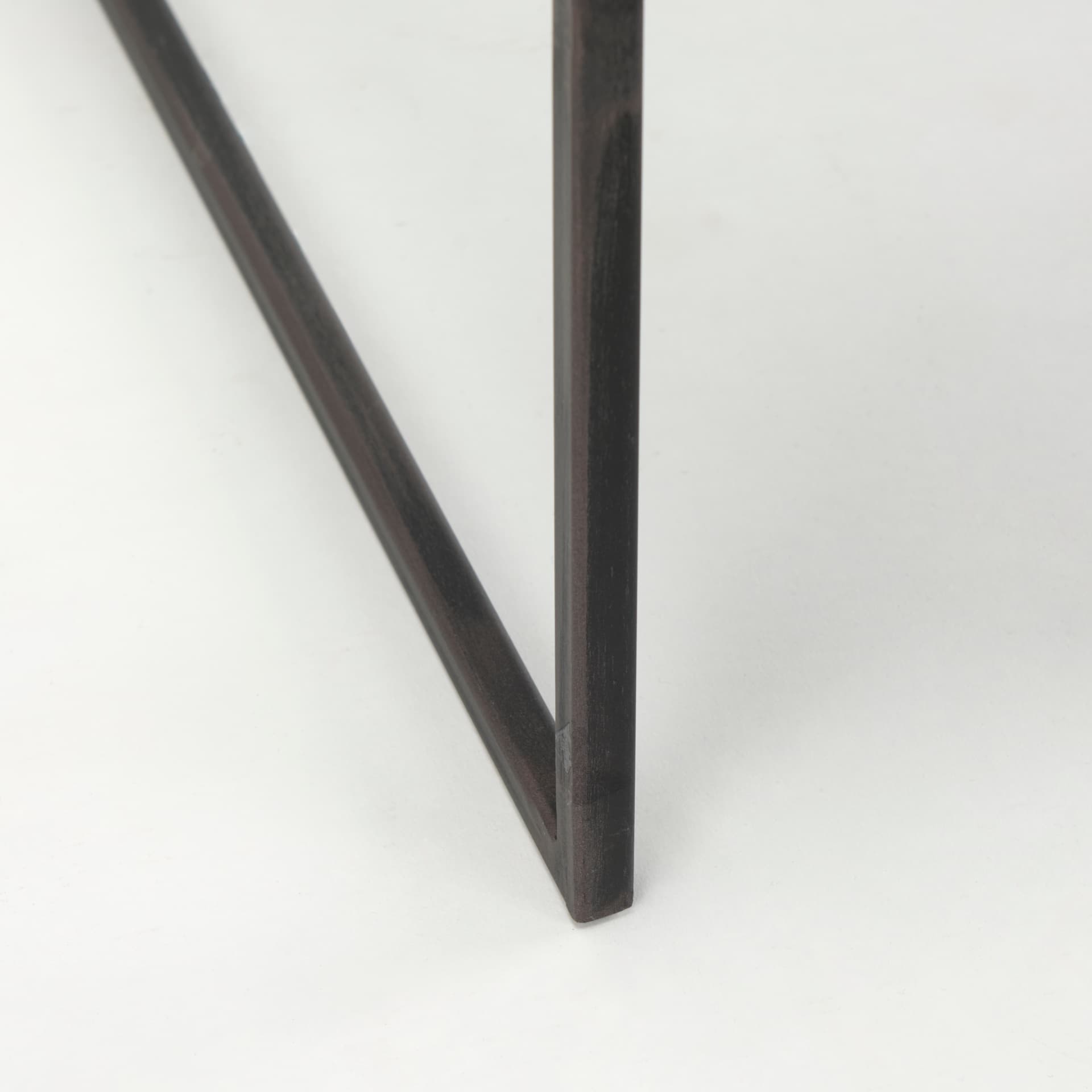 Ronin 22"H Square 2-Tier Wood w/ Black Metal Accent Table — product photograph