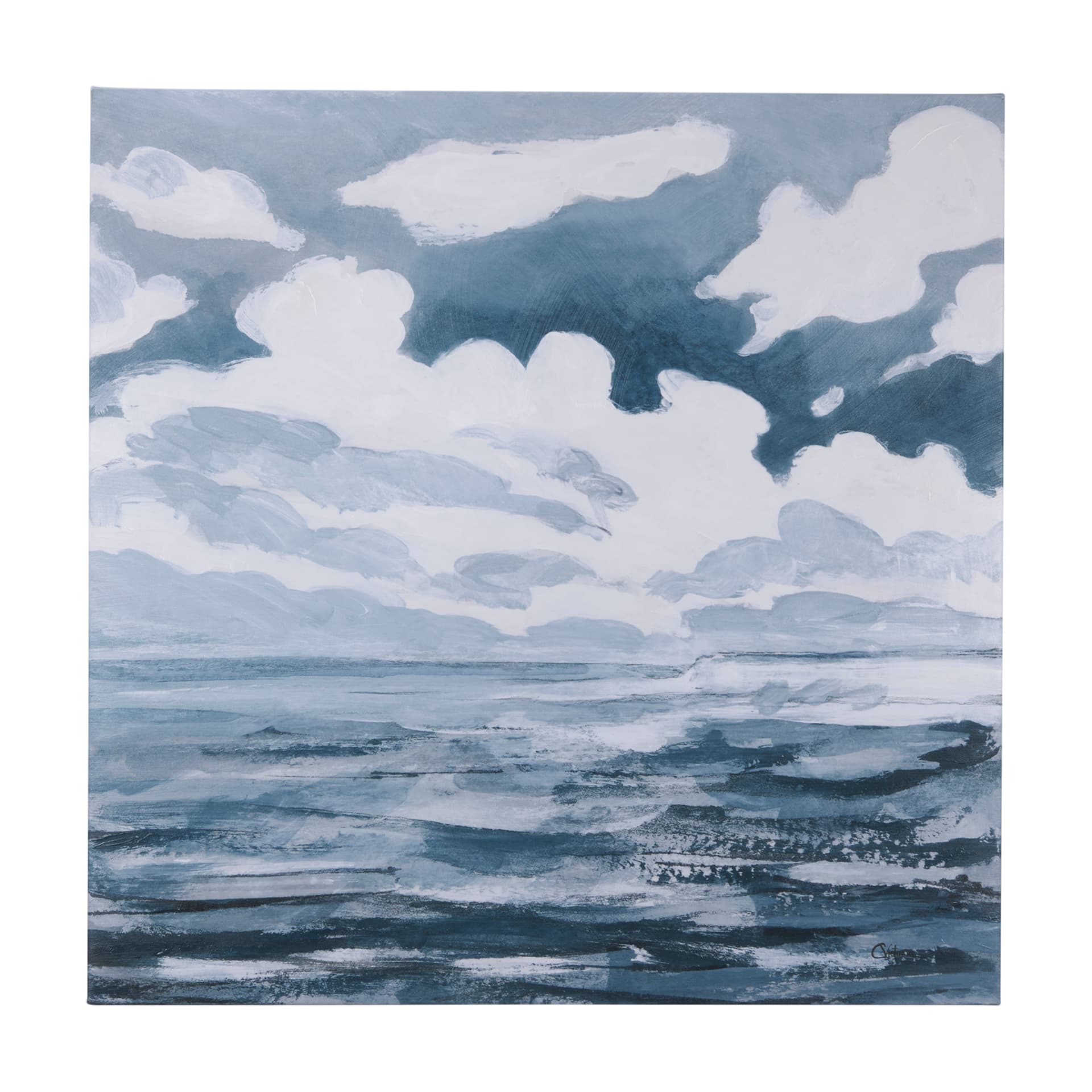 Clouds and sea I by Mercana Studio a Hand Embellished Textured Canvas — product photograph
