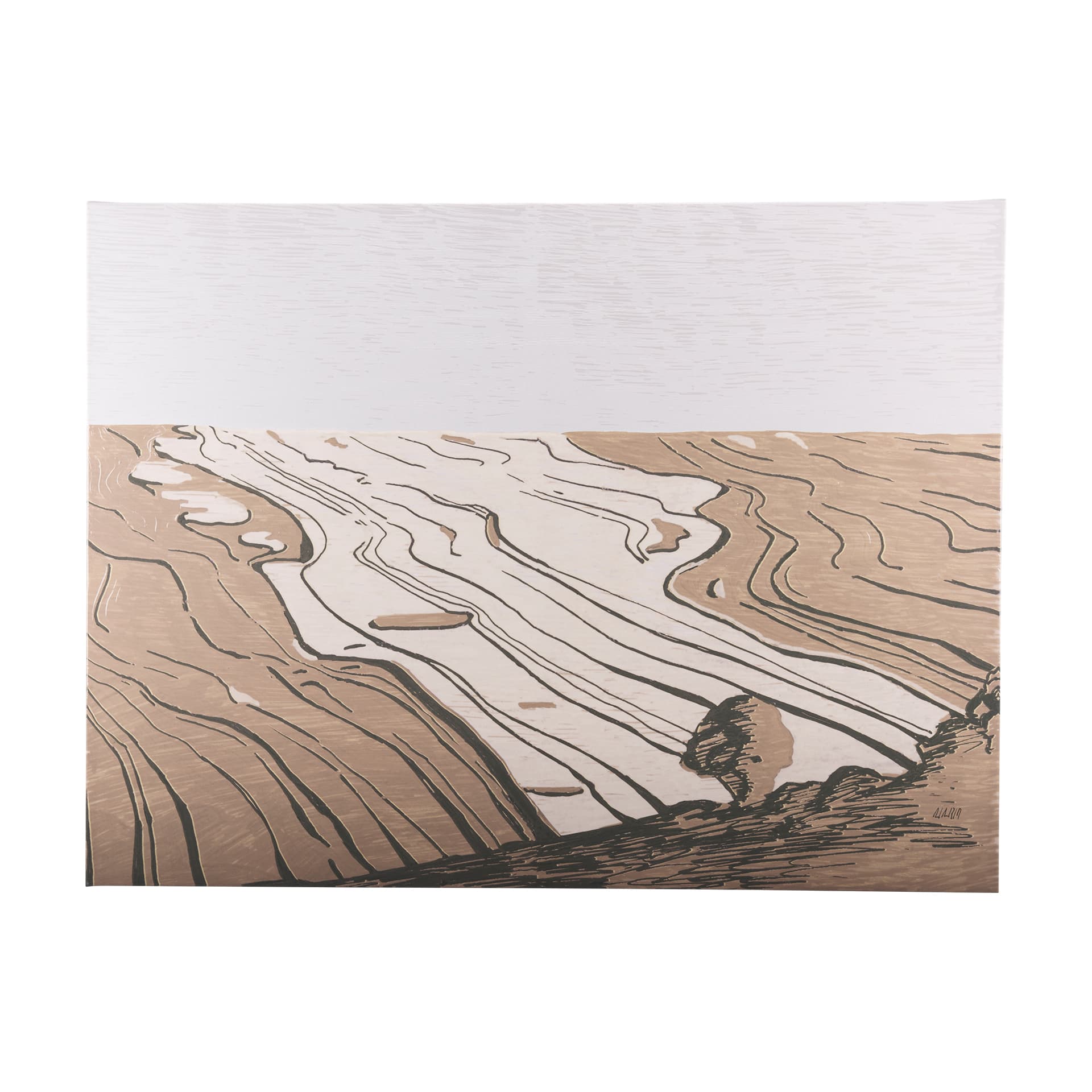 Farmland Fall by Mercana Studio a Hand Embellished Textured Canvas — product photograph