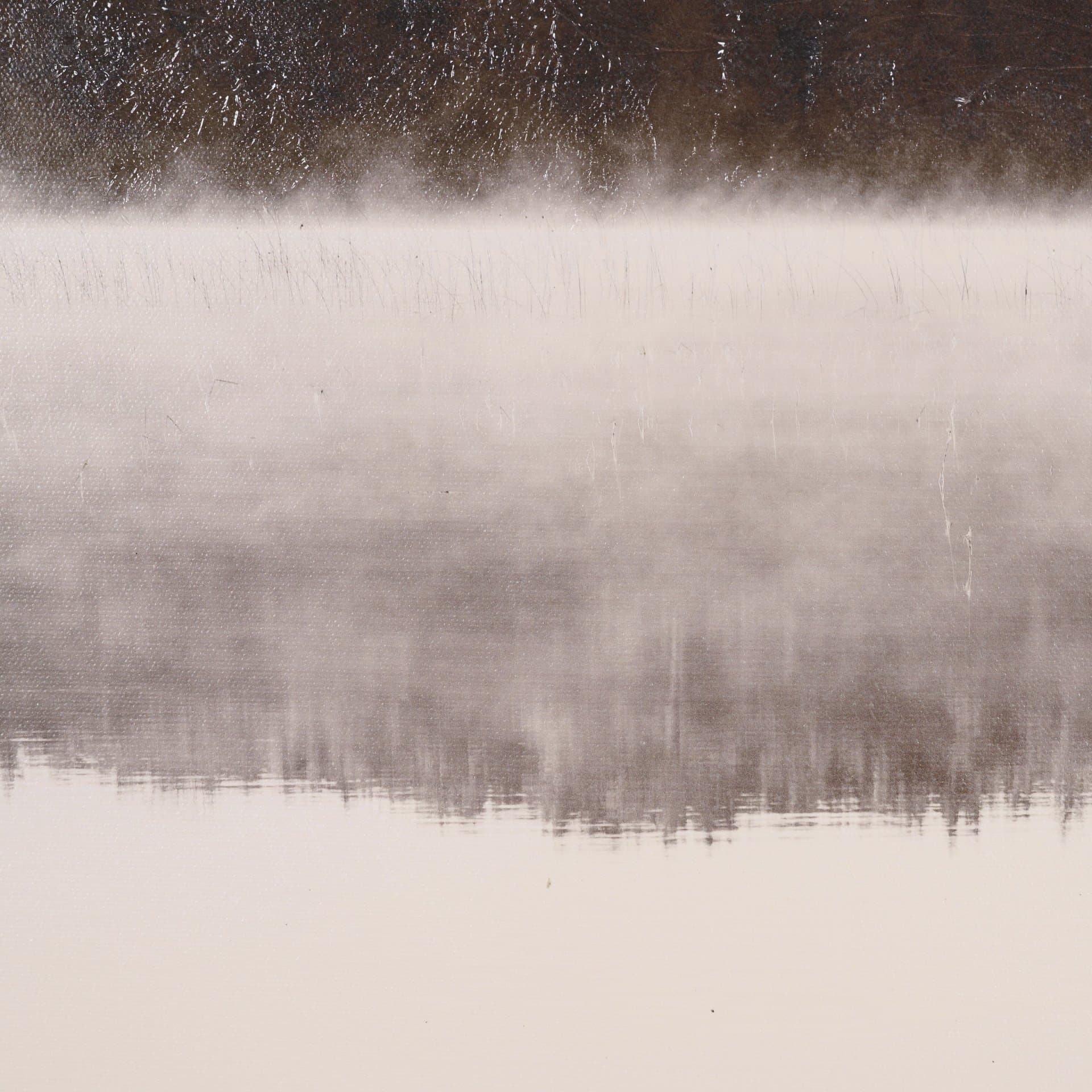 Calm Reflections by Mike Toy Hand-Embellished Textured Framed Canvas Photo Print — product photograph