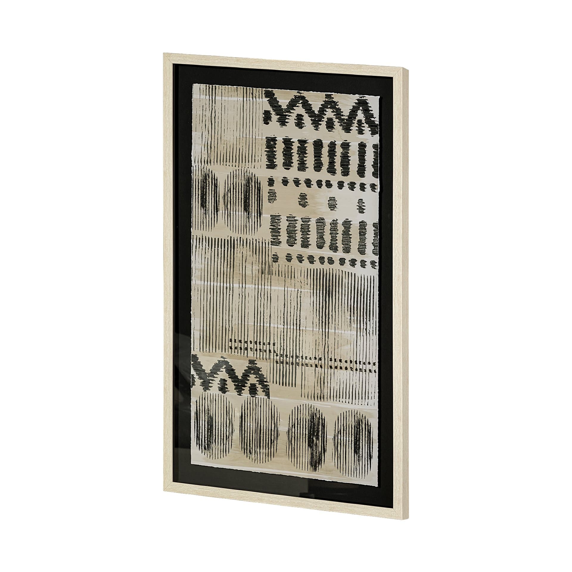 Wool and Silk I by Tom Reeves a Hand Embellished Textured Framed Art Print Matted under Glass — product photograph