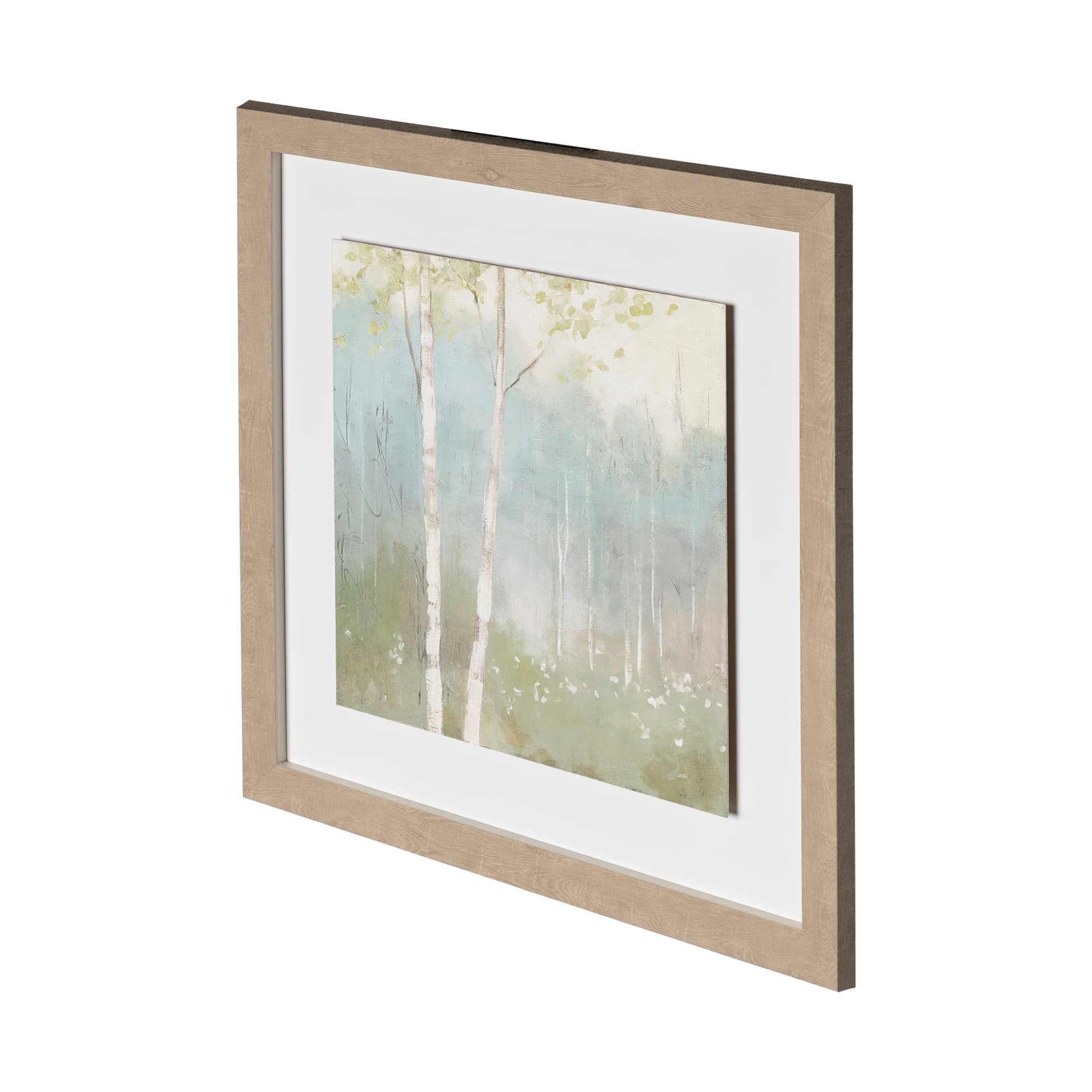 Spring Fling I Cool by Mercana Studio a Hand Embellished Textured Framed Art Print — product photograph