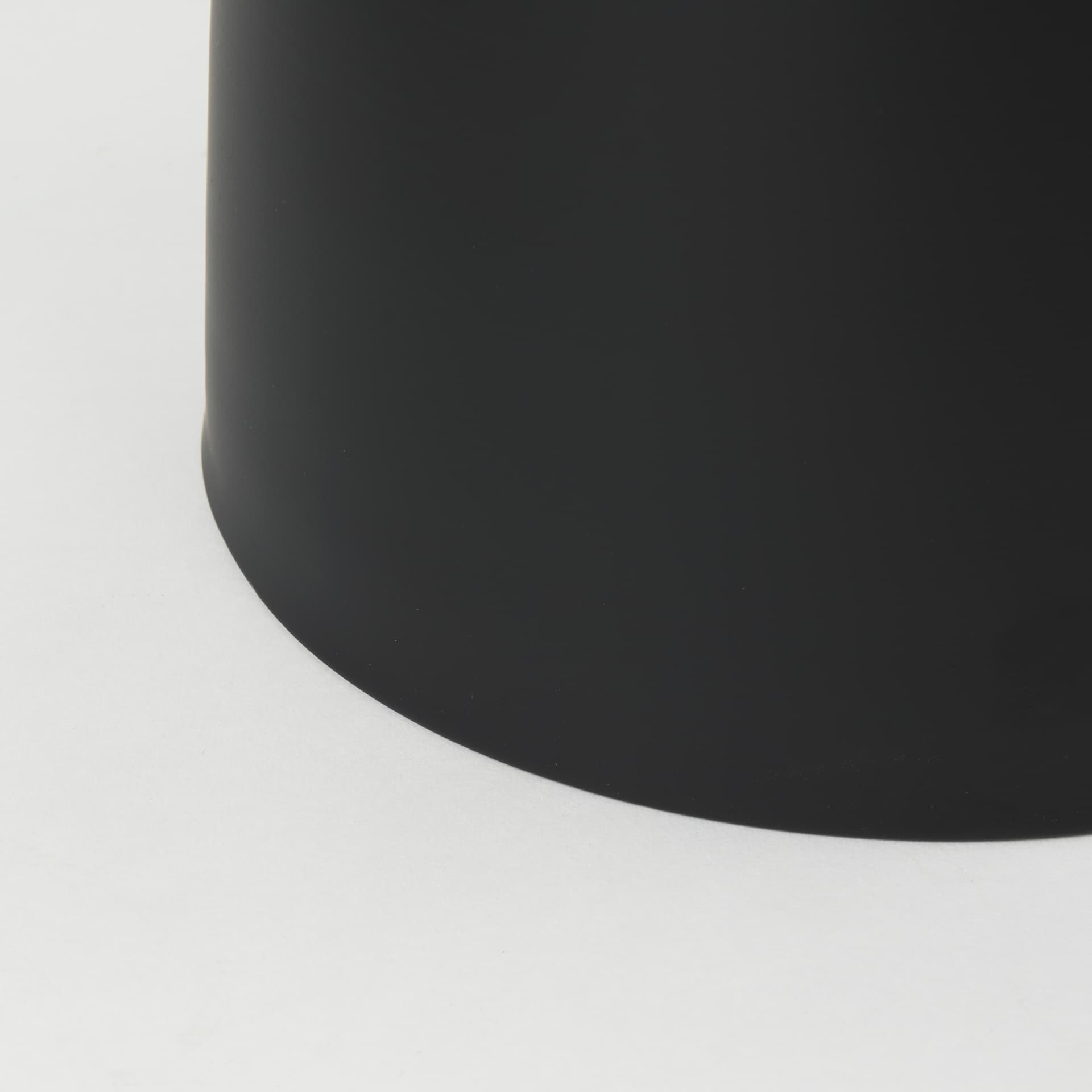Talulla 16.5L x 16.5W x 19.7H Matte Black Metal Accent Table — product photograph