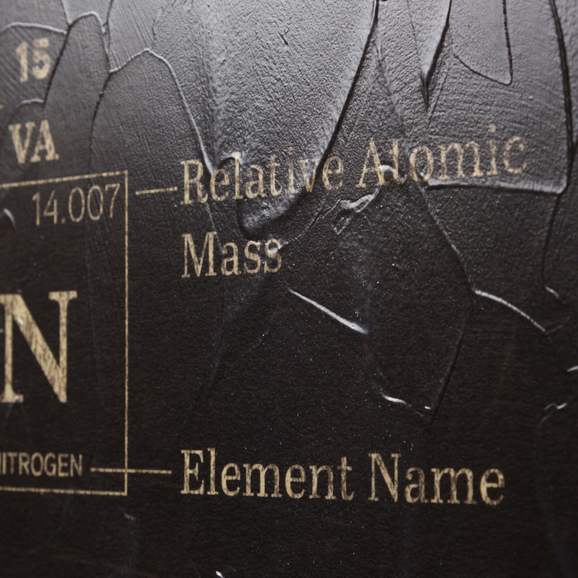 Periodic Table by Vintage Collection a Hand Embelished Textured Framed Art Print — product photograph