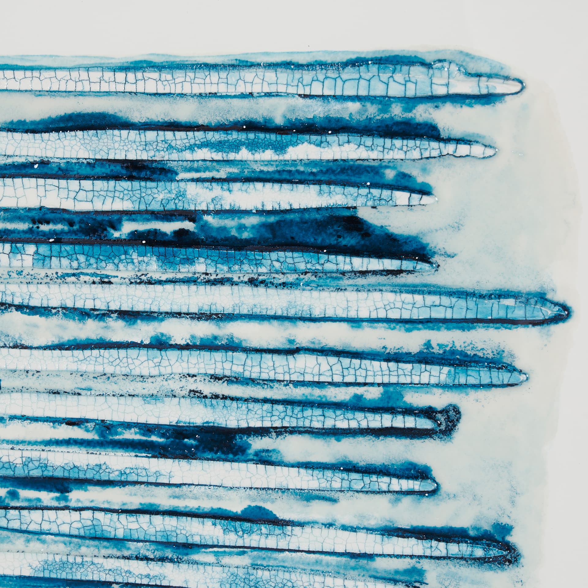 Calm River Blue I by Studio M a handmade Original Framed Artwork under Glass — product photograph