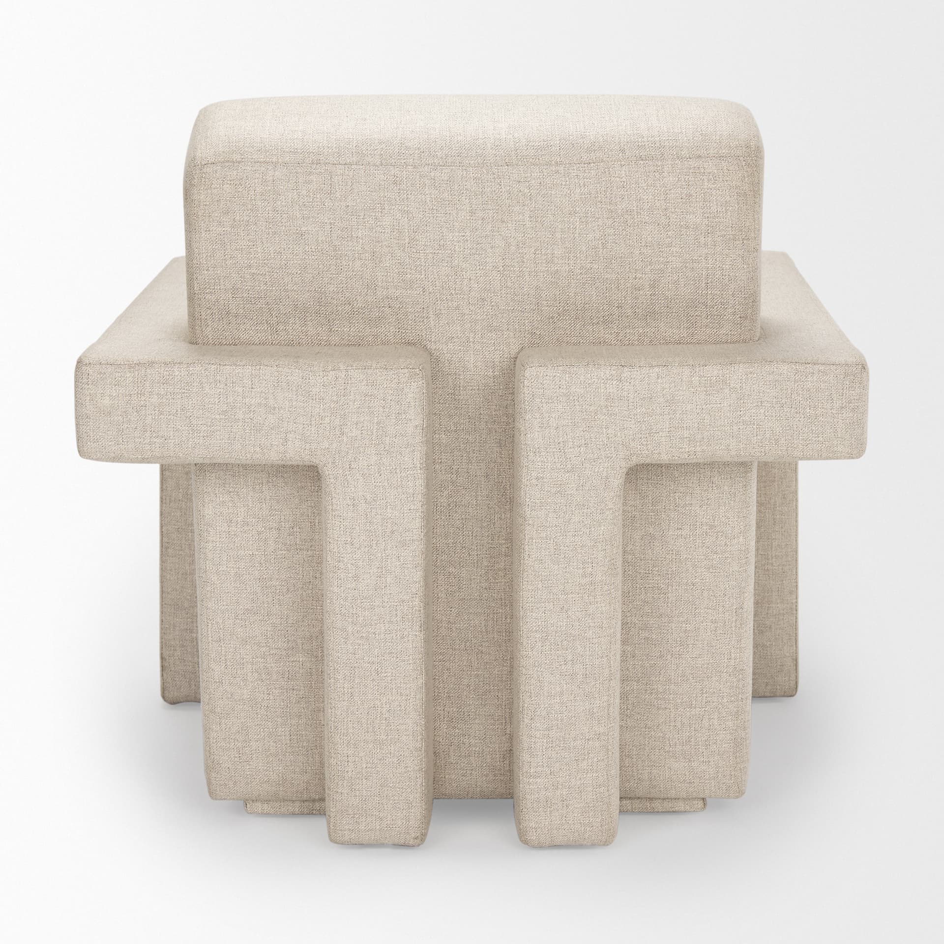 Sovereign Oatmeal Fully Upholstered Accent Chair — product photograph